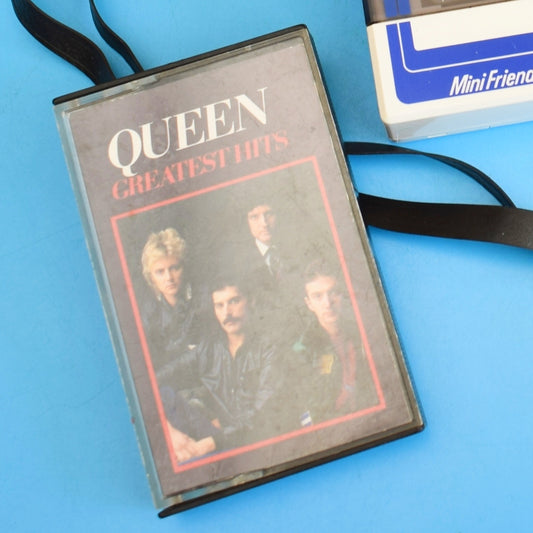 Vintage 1980s Headphones or Queen Cassette Tape