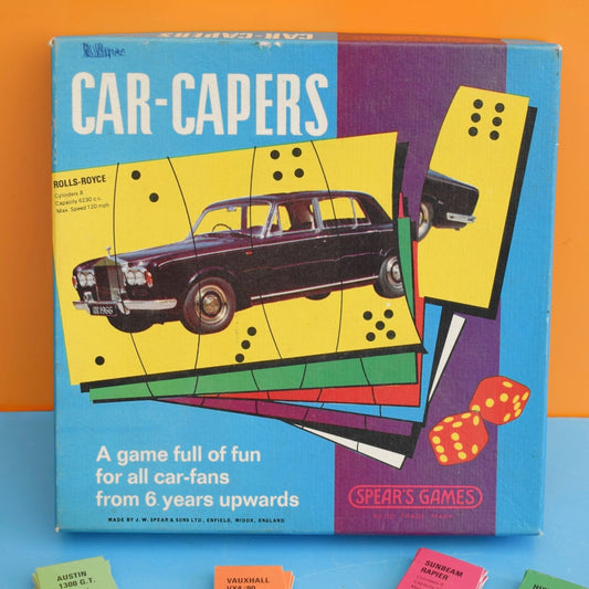 Vintage 1970s Car Capers Game- Cards Complete