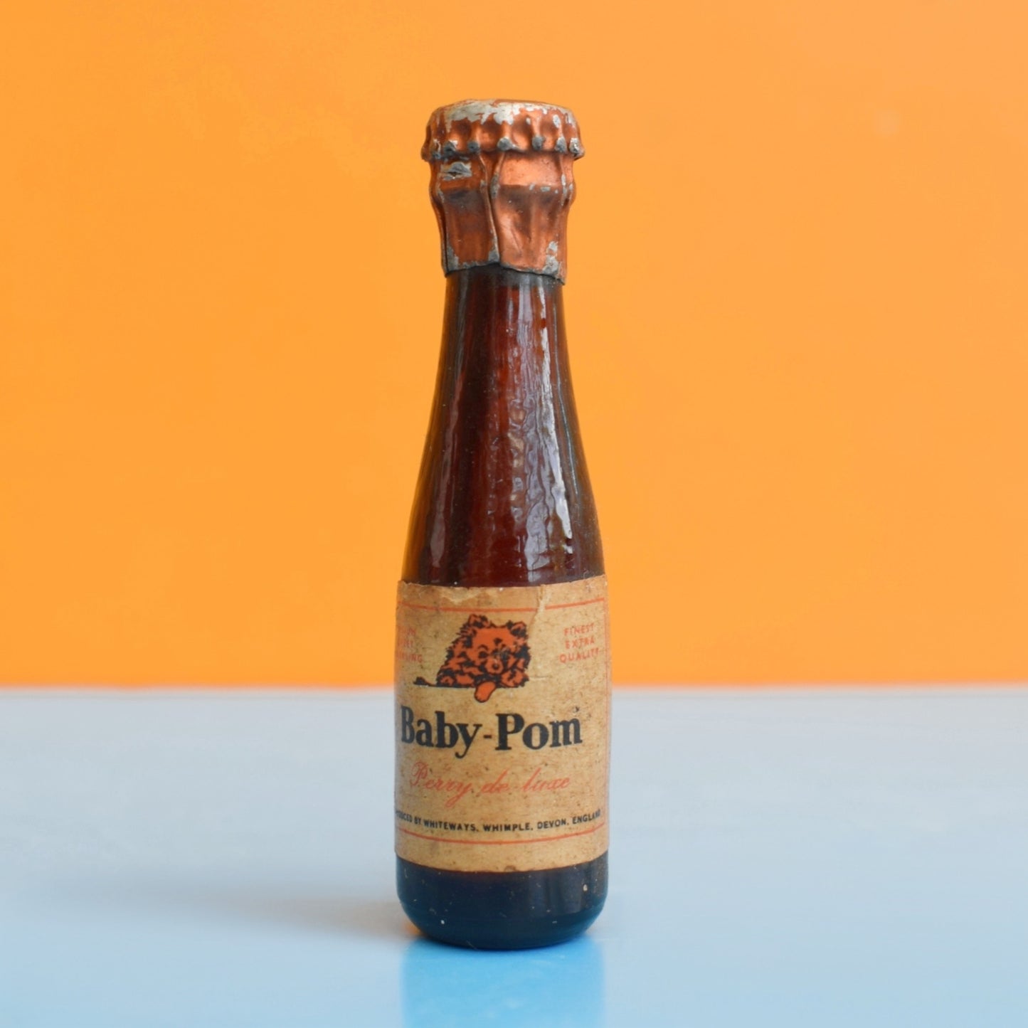 Vintage 1980s Mini Glass Bottles - Schweppes / Wink / Canada Dry / Verve Champagne