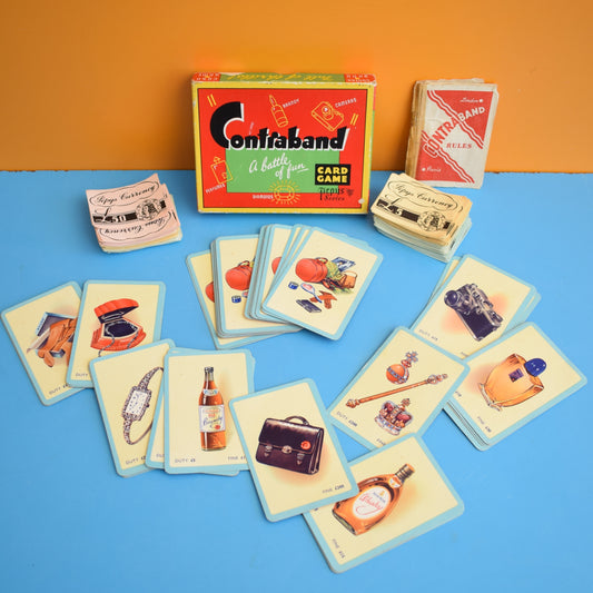 Vintage 1950s Card Game - Contraband - Complete .