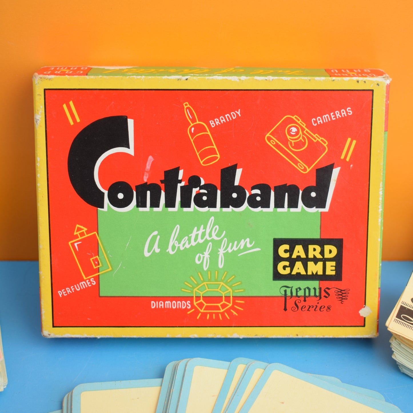 Vintage 1950s Card Game - Contraband - Complete .