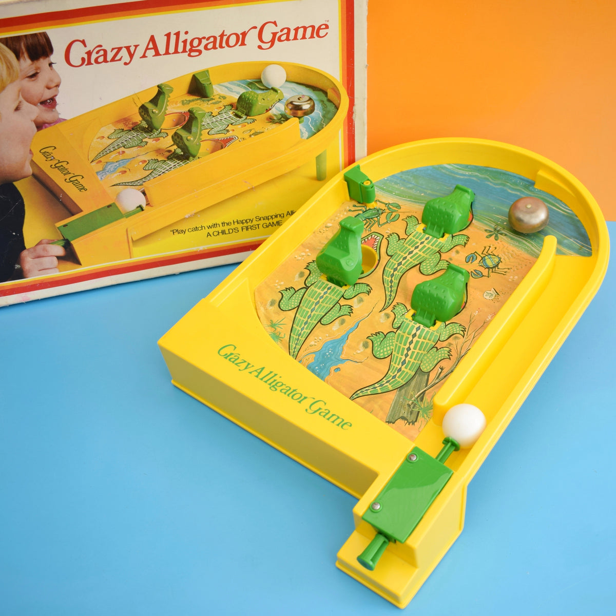 Vintage 1970s Pinball Machine - Crazy Alligator Game - Boxed by Vintage