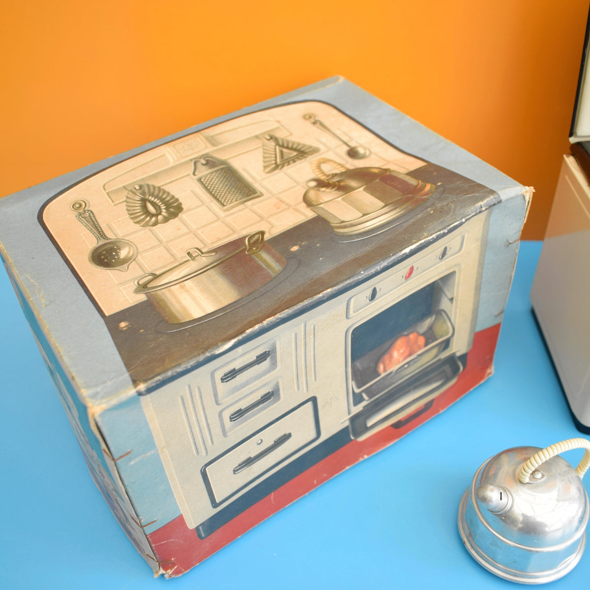 Vintage 1940s Western Germany - Tin Dolls Kitchen Stove- MFZ by Pineapple Retro