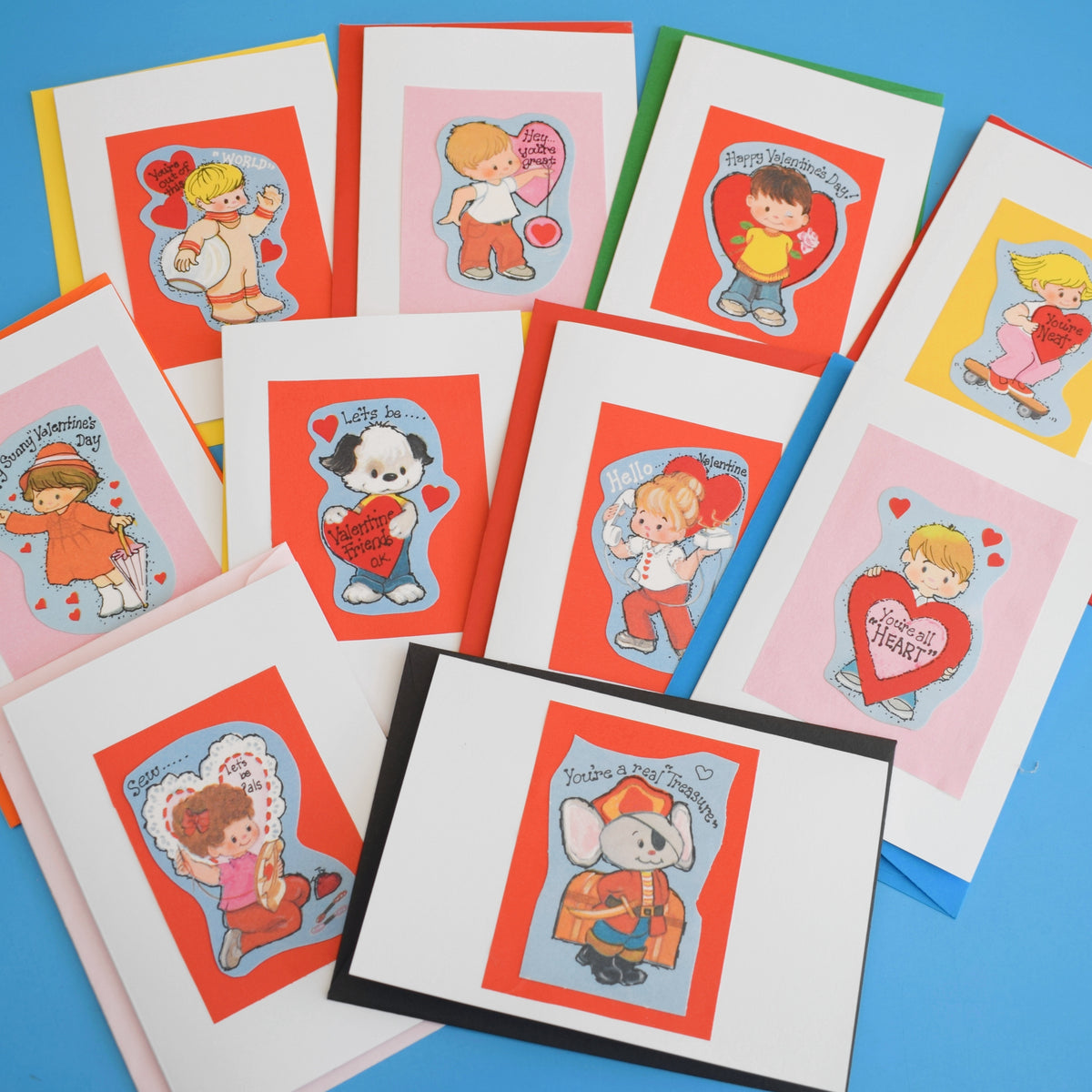 Vintage 1970s American Scraps - Greeting Cards - Valentines by Eric's Cards
