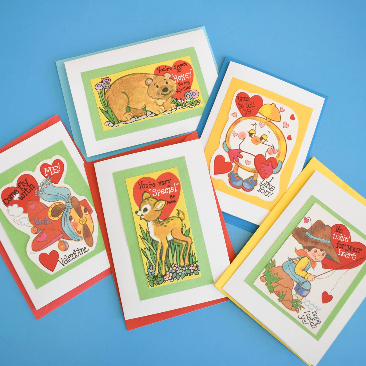 Vintage 1970s American Scraps - Greeting Cards - Valentines . by Pineapple Retro