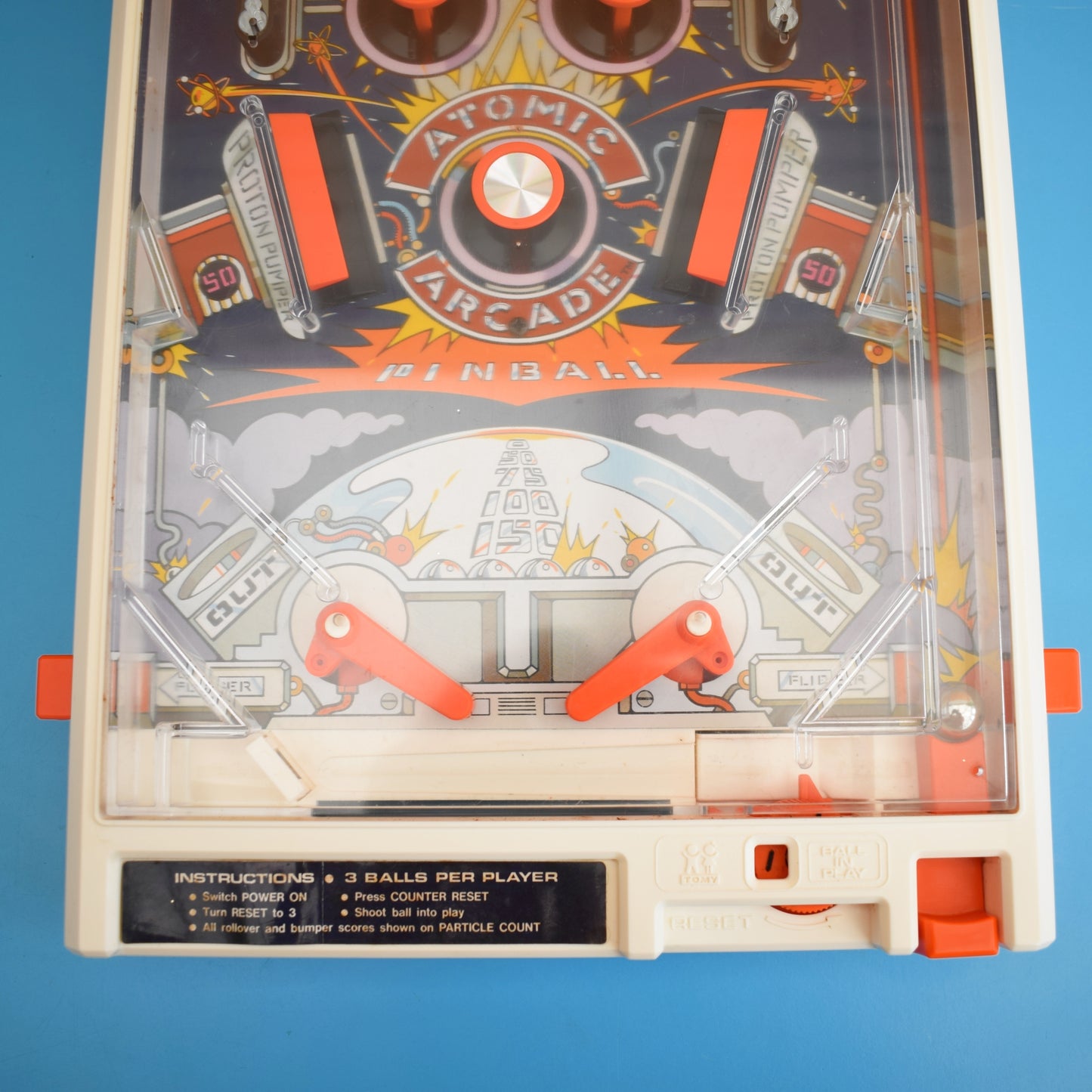 Vintage 1970s Atomic Arcade Pinball Machine - Boxed