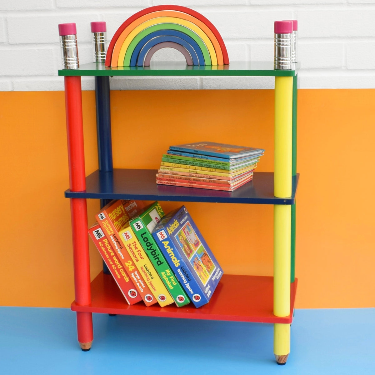 Vintage 1990s Shelving Unit - Pencil / Crayon - Pierre Sala Style . by Pineapple Retro