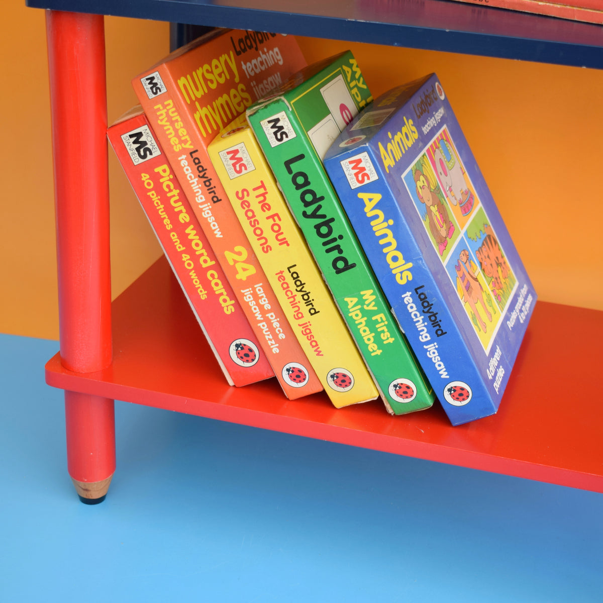 Vintage 1990s Shelving Unit - Pencil / Crayon - Pierre Sala Style . by Pineapple Retro