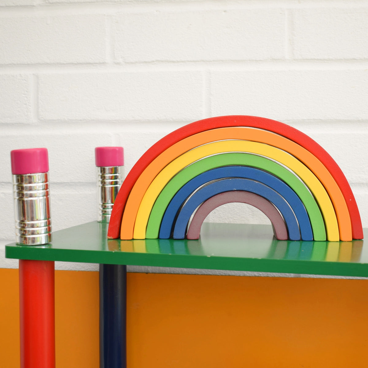 Vintage 1990s Shelving Unit - Pencil / Crayon - Pierre Sala Style . by Pineapple Retro