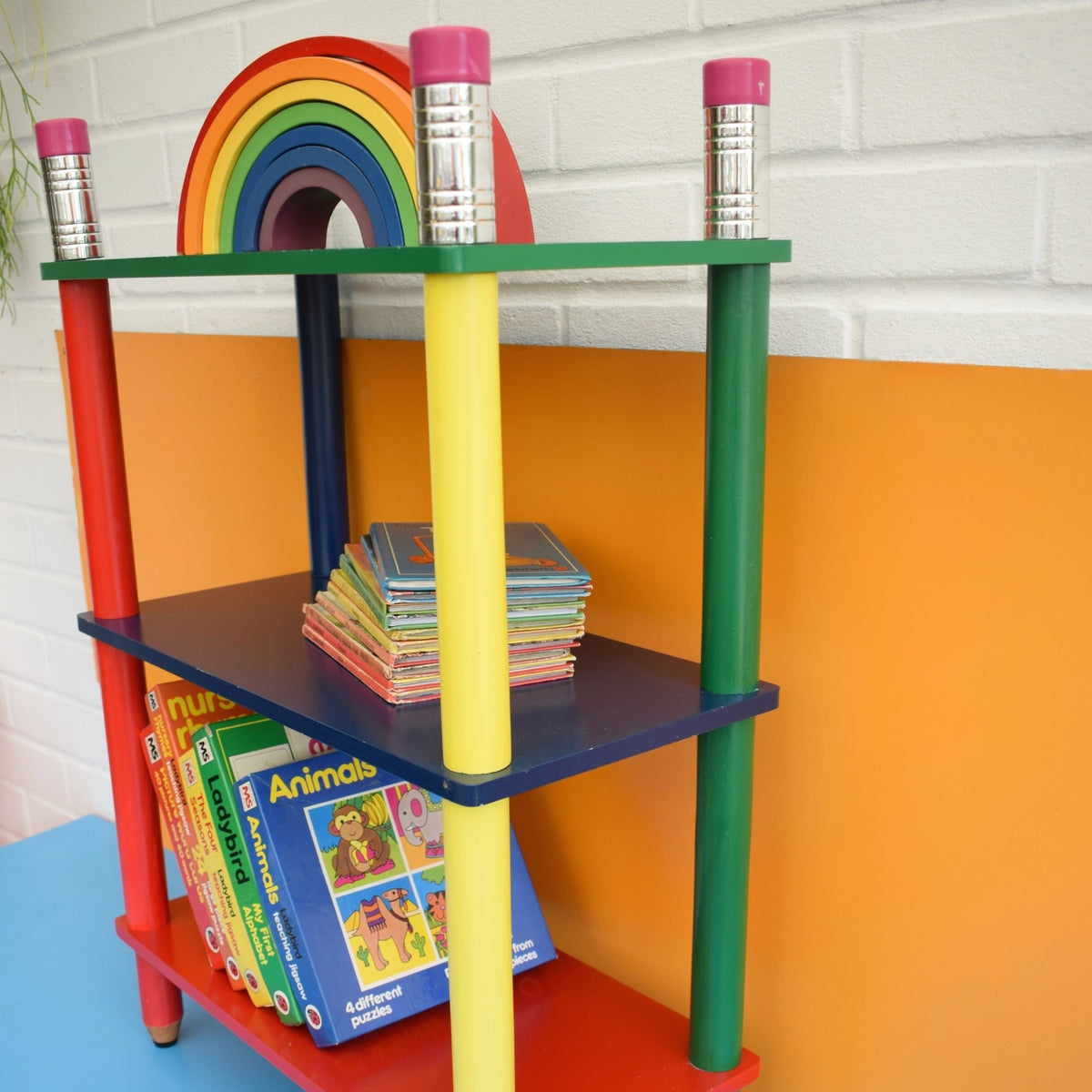 Vintage 1990s Shelving Unit - Pencil / Crayon - Pierre Sala Style . by Pineapple Retro
