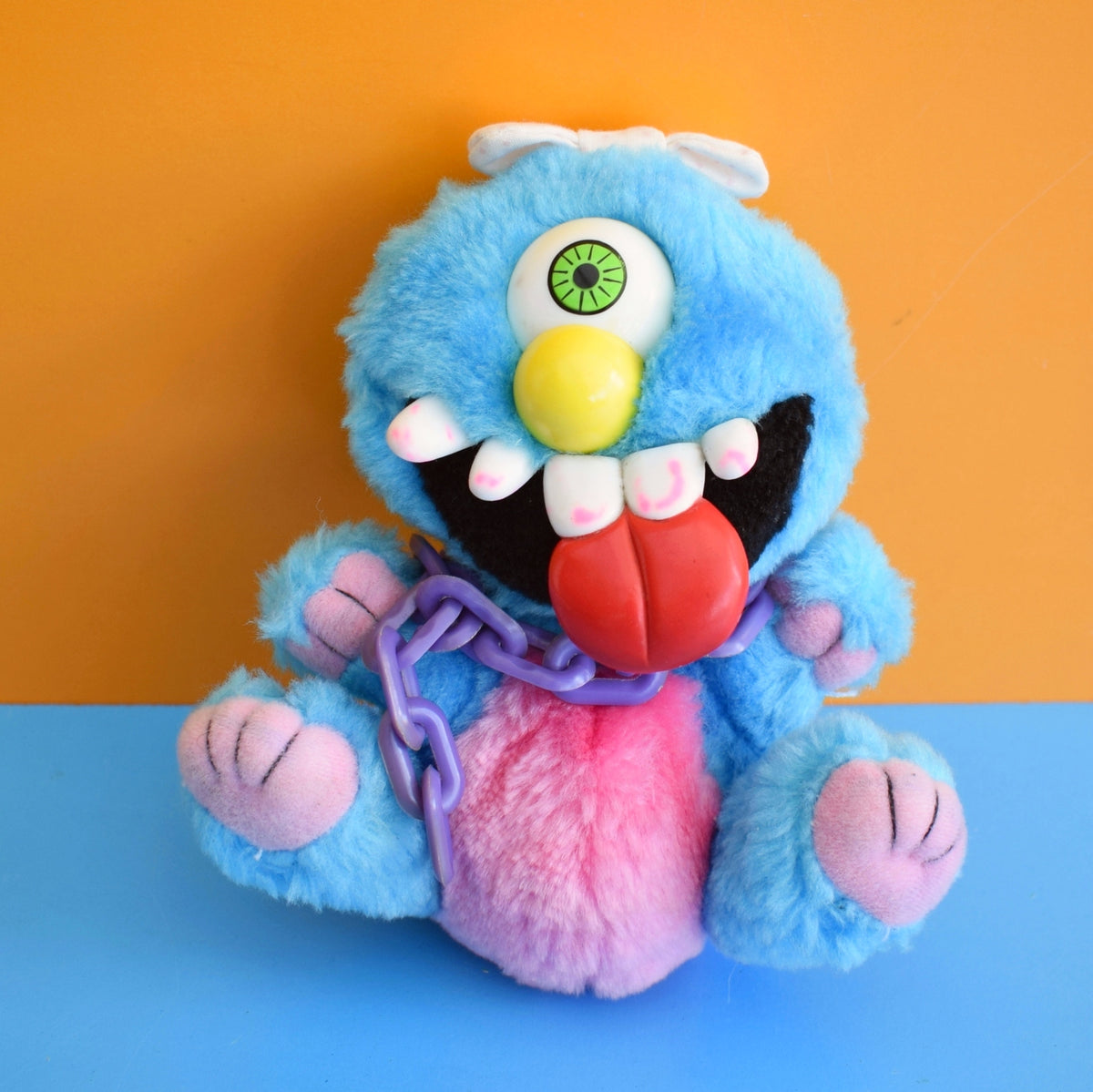 Vintage 1980s Kudlee Uglee Mini Plush Toy by Pineapple Retro