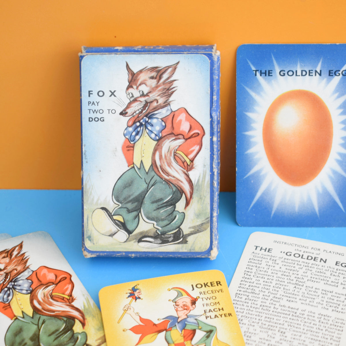 Vintage 1960s Golden Egg Card Game - Chad Valley by Vintage