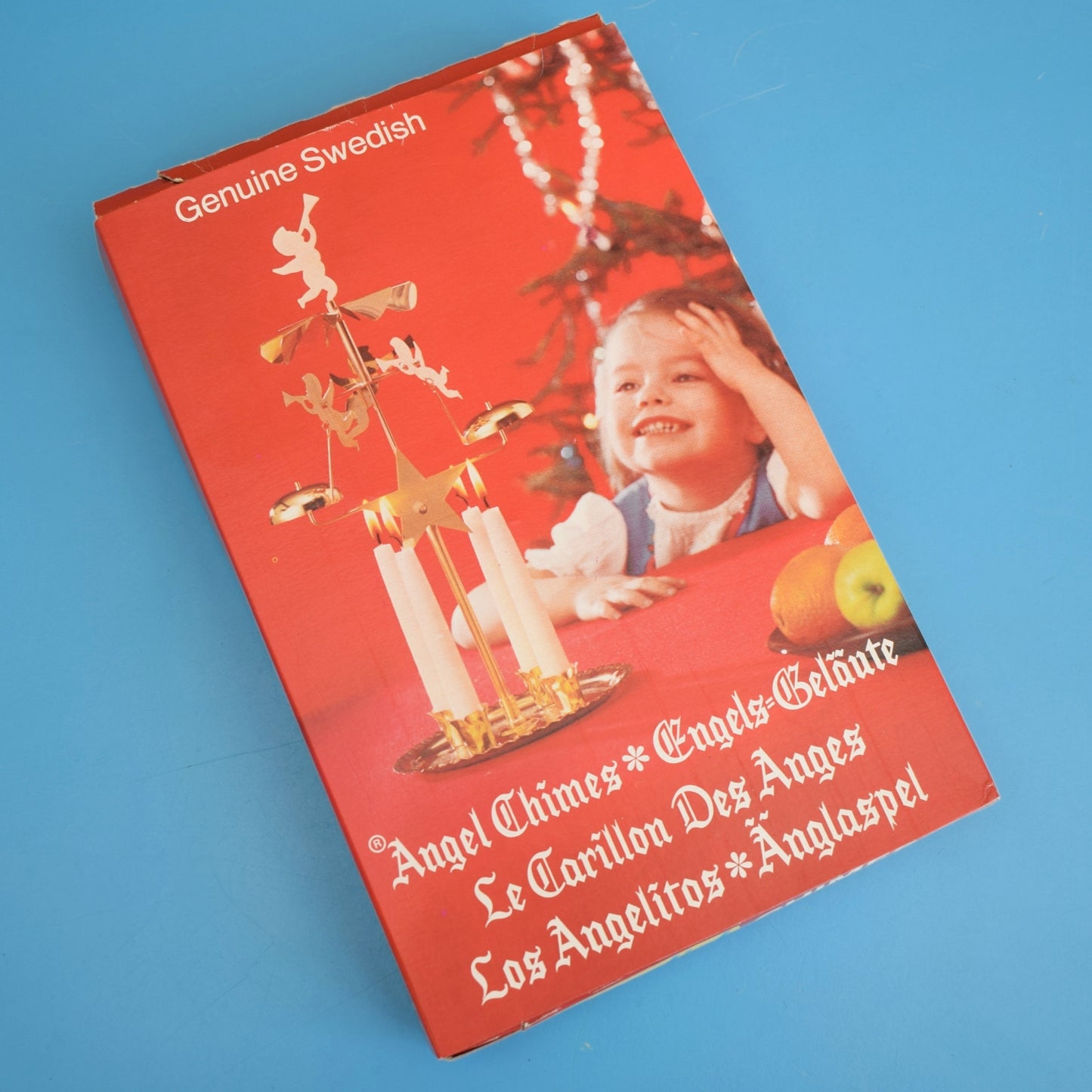 Vintage 1960s Swedish Angel / Clown / Prancing Horses Chimes & Candles - Boxed