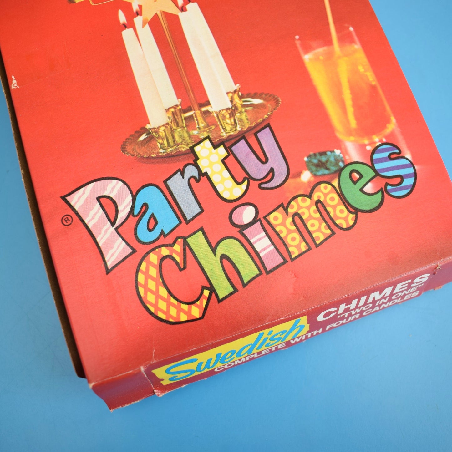 Vintage 1960s Swedish Angel / Clown / Prancing Horses Chimes & Candles - Boxed