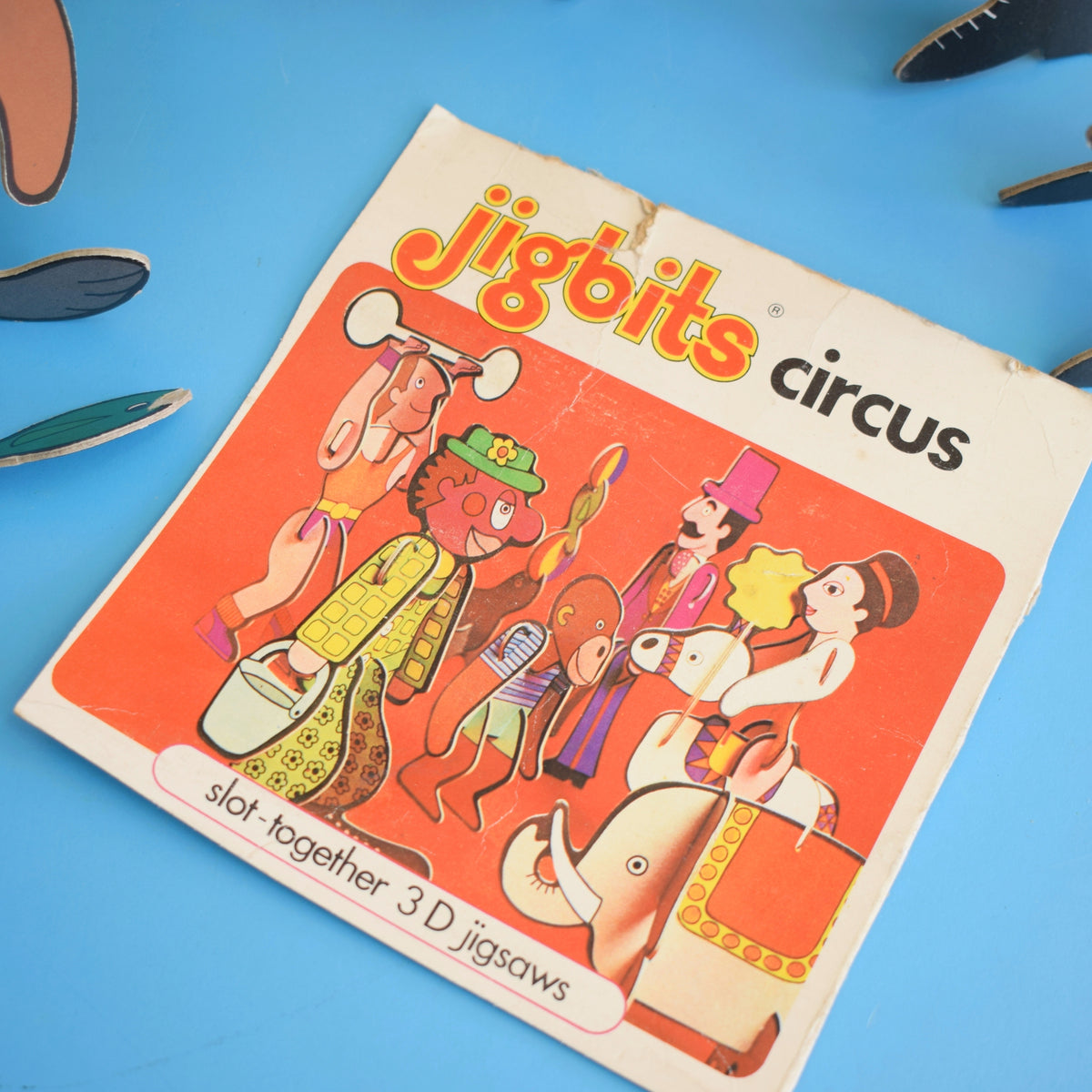 Vintage 1970s Jigbits 3D Cardboard Jigsaw Puzzle - Kiddicraft . by Pineapple Retro
