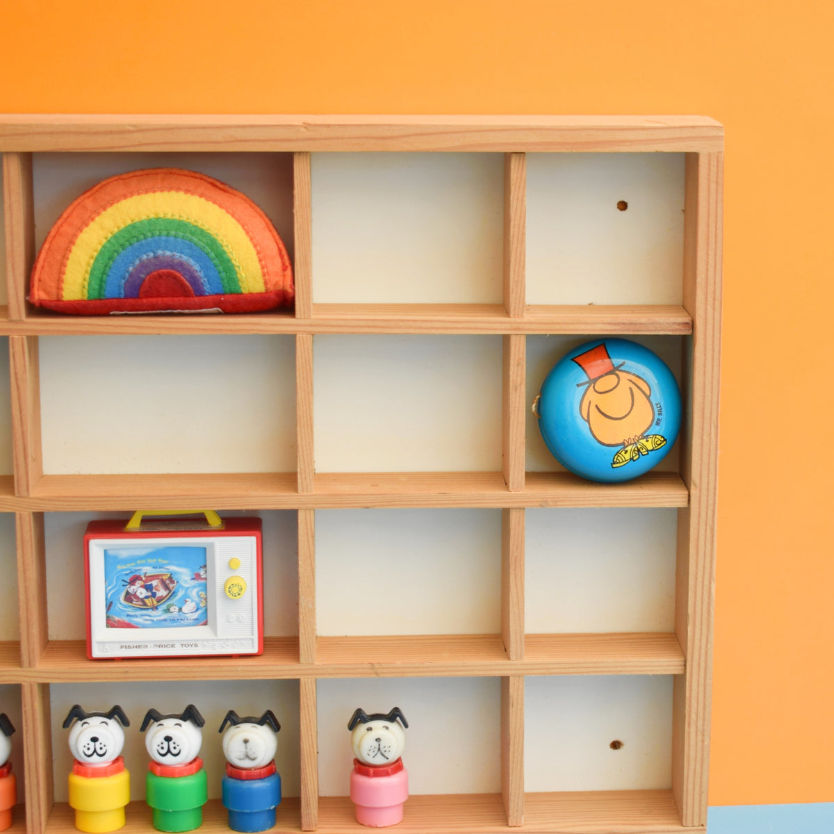 Vintage 1990s Wooden Display Unit - Ikea - Mini Collections by Pineapple Retro