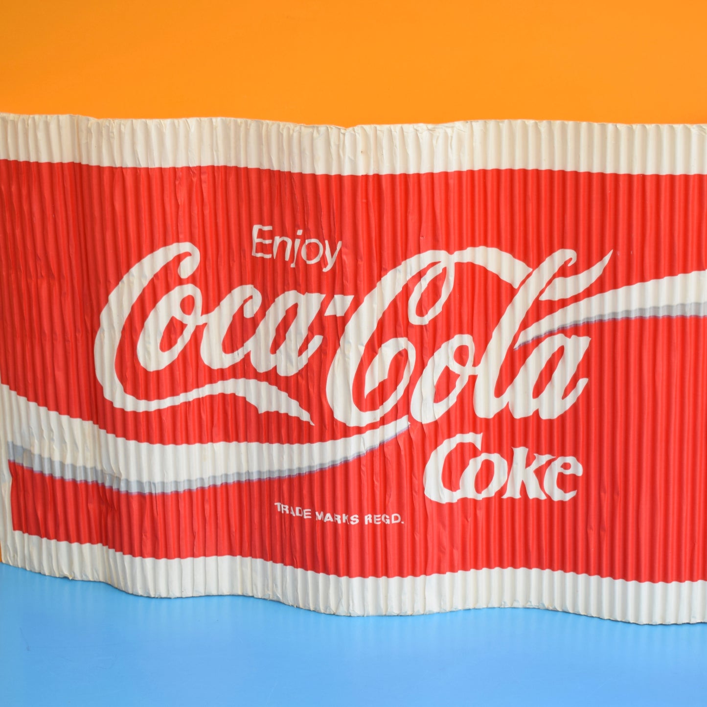 Vintage 1980s Paper Shelf Wrap / Bar Roll - Coke / Coca Cola