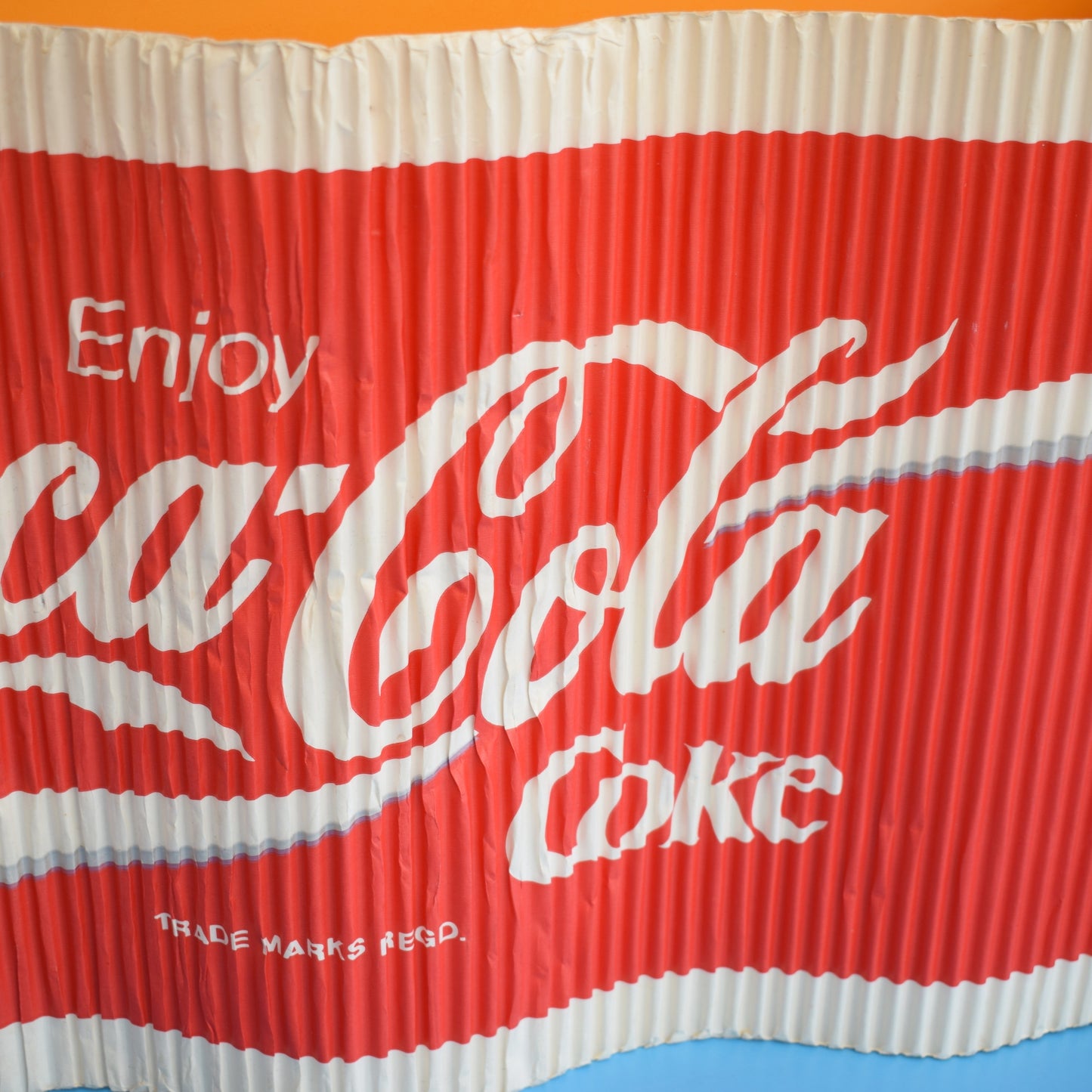Vintage 1980s Paper Shelf Wrap / Bar Roll - Coke / Coca Cola