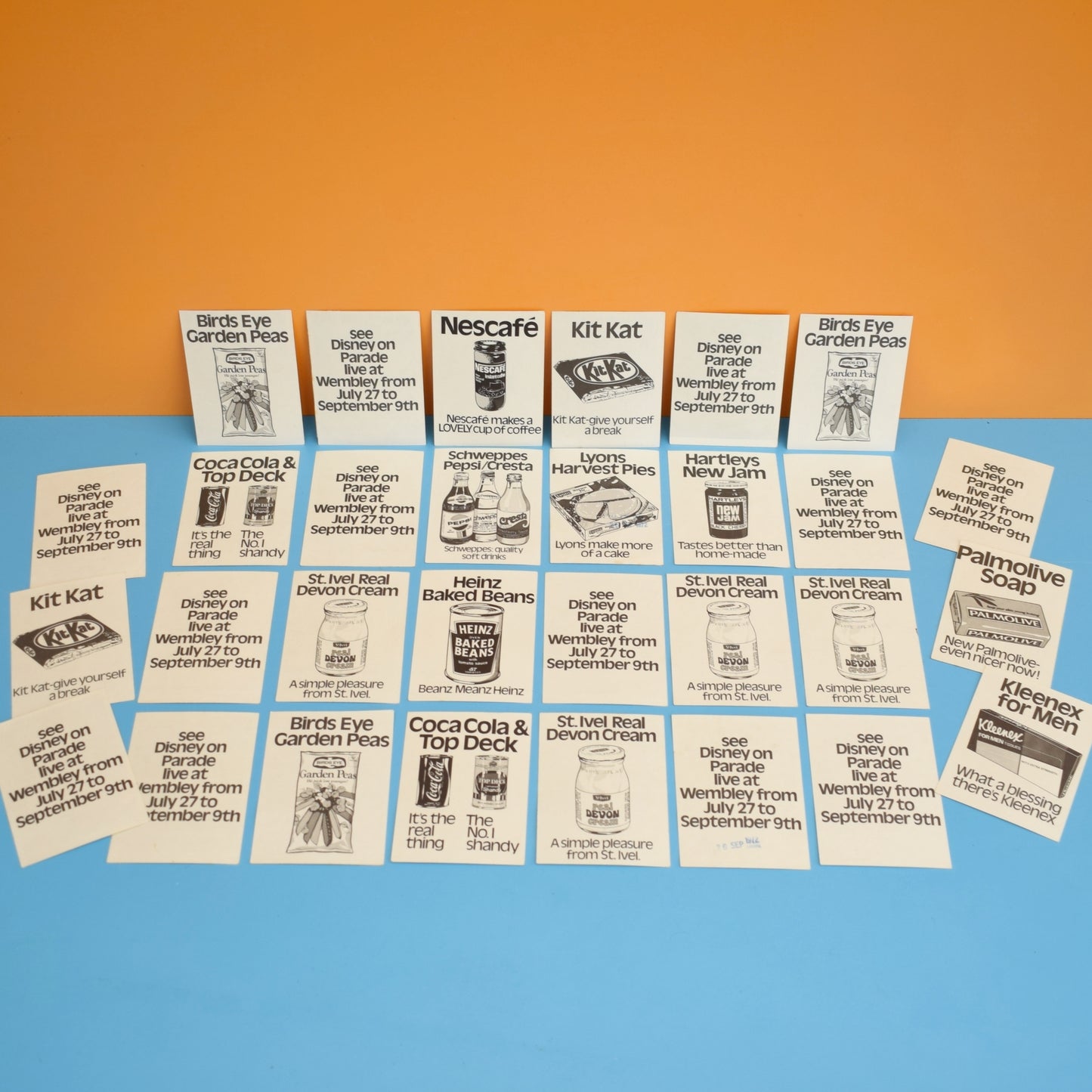 Vintage 1970s Disney Animation Sticker Set - Spar Grocers Advertising by Pineapple Retro
