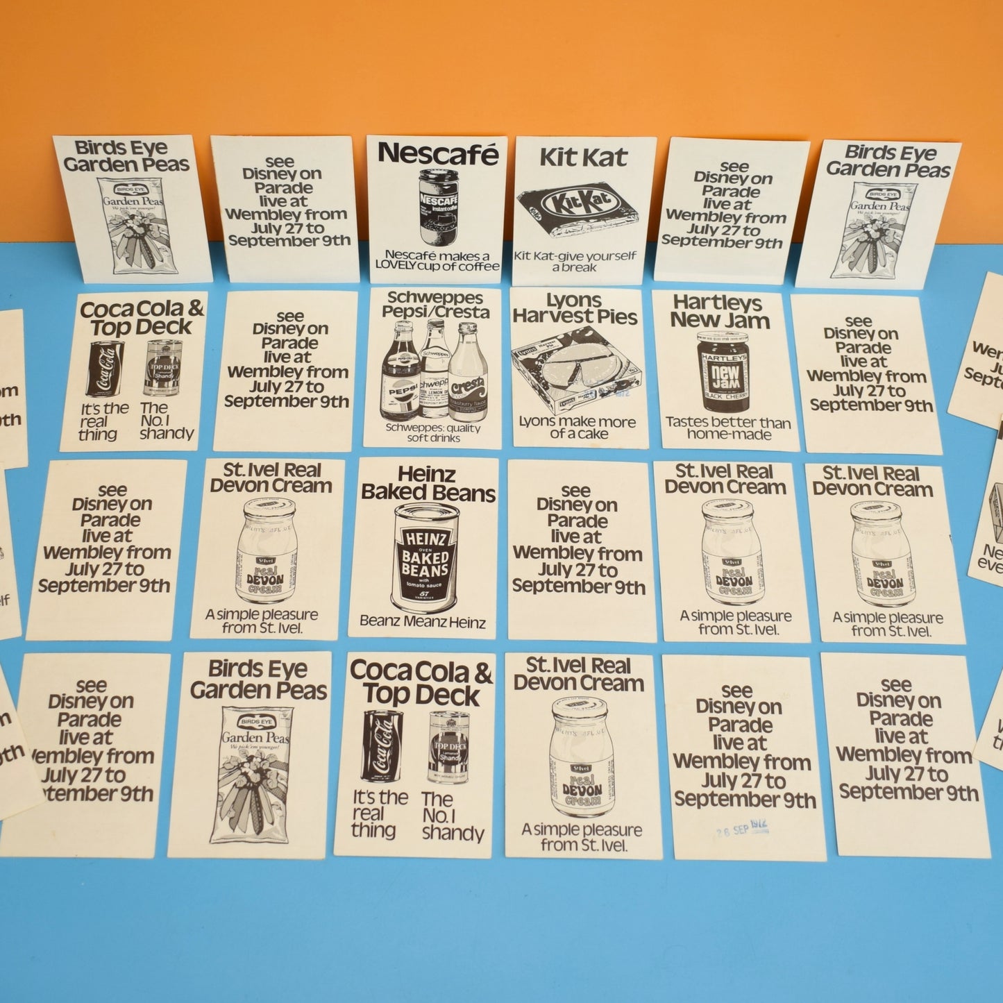 Vintage 1970s Disney Animation Sticker Set - Spar Grocers Advertising by Pineapple Retro