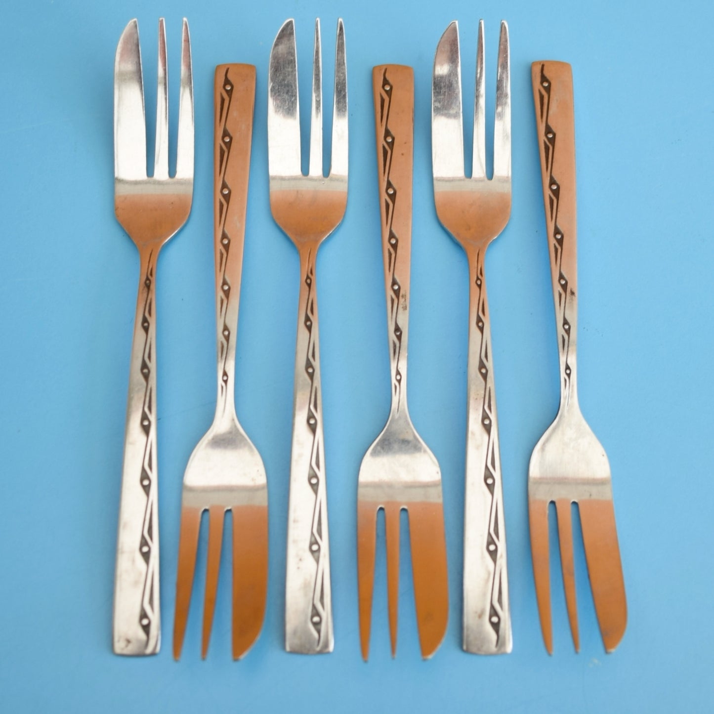 Vintage 1960s Viners Executive Suite Pastry Forks