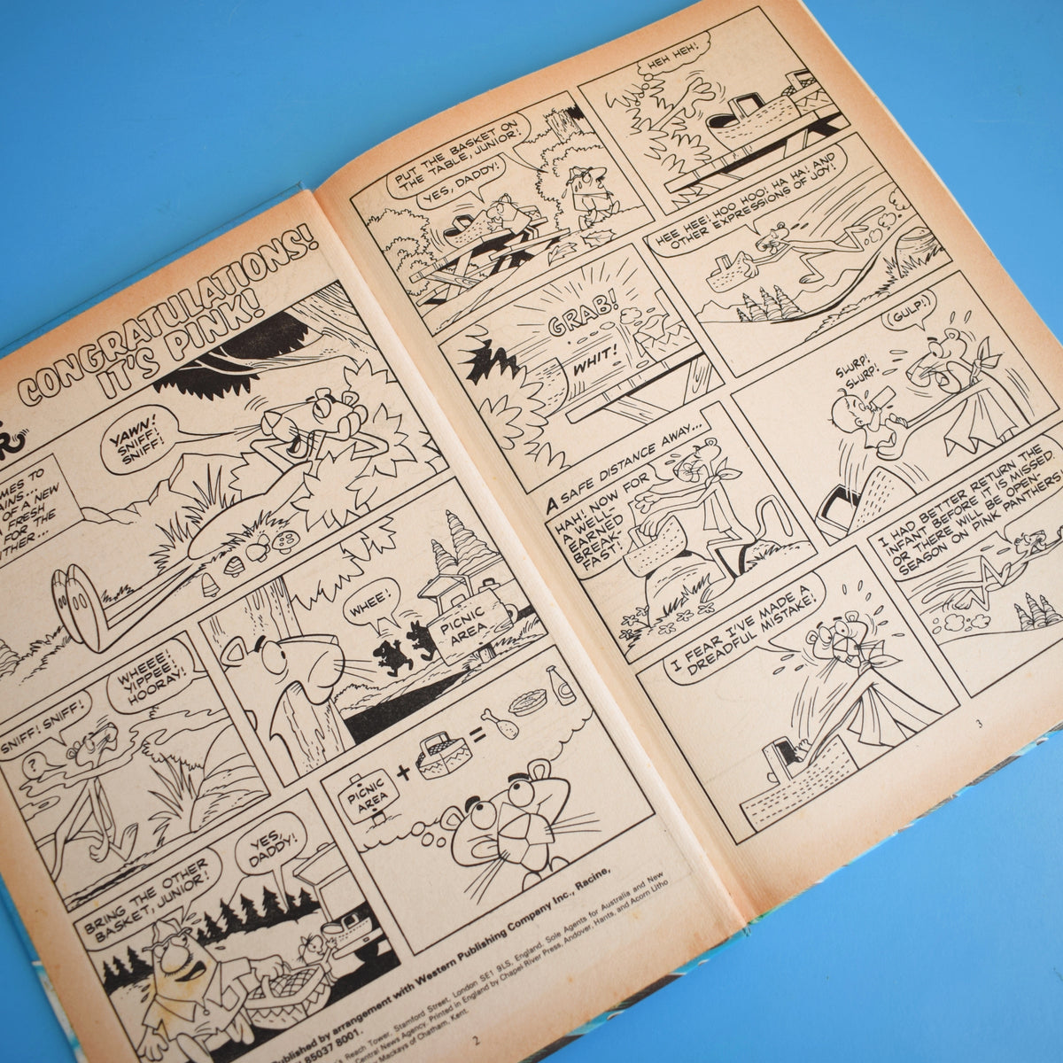 Vintage 1980s Pink Panther Annual by Pineapple Retro
