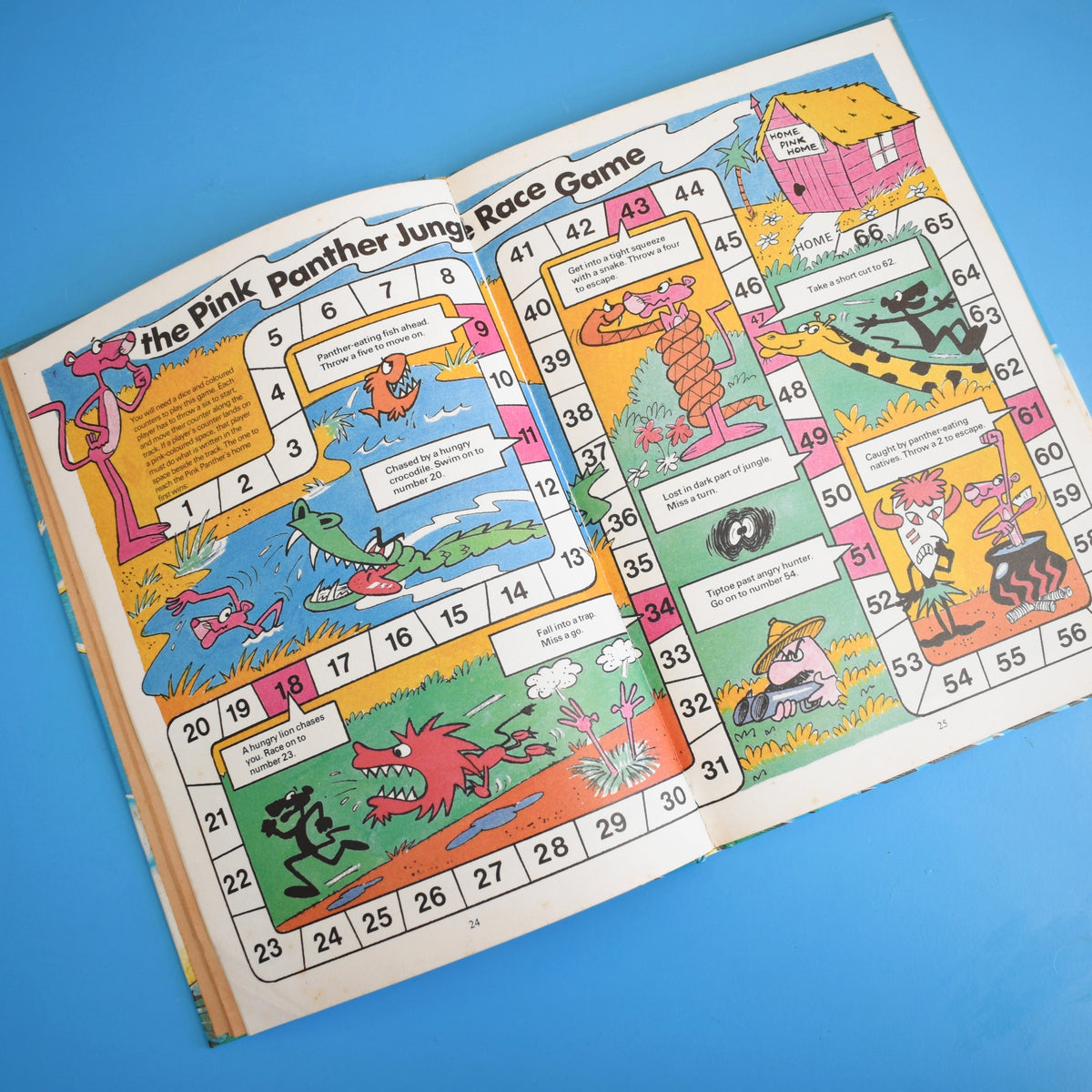 Vintage 1980s Pink Panther Annual by Pineapple Retro