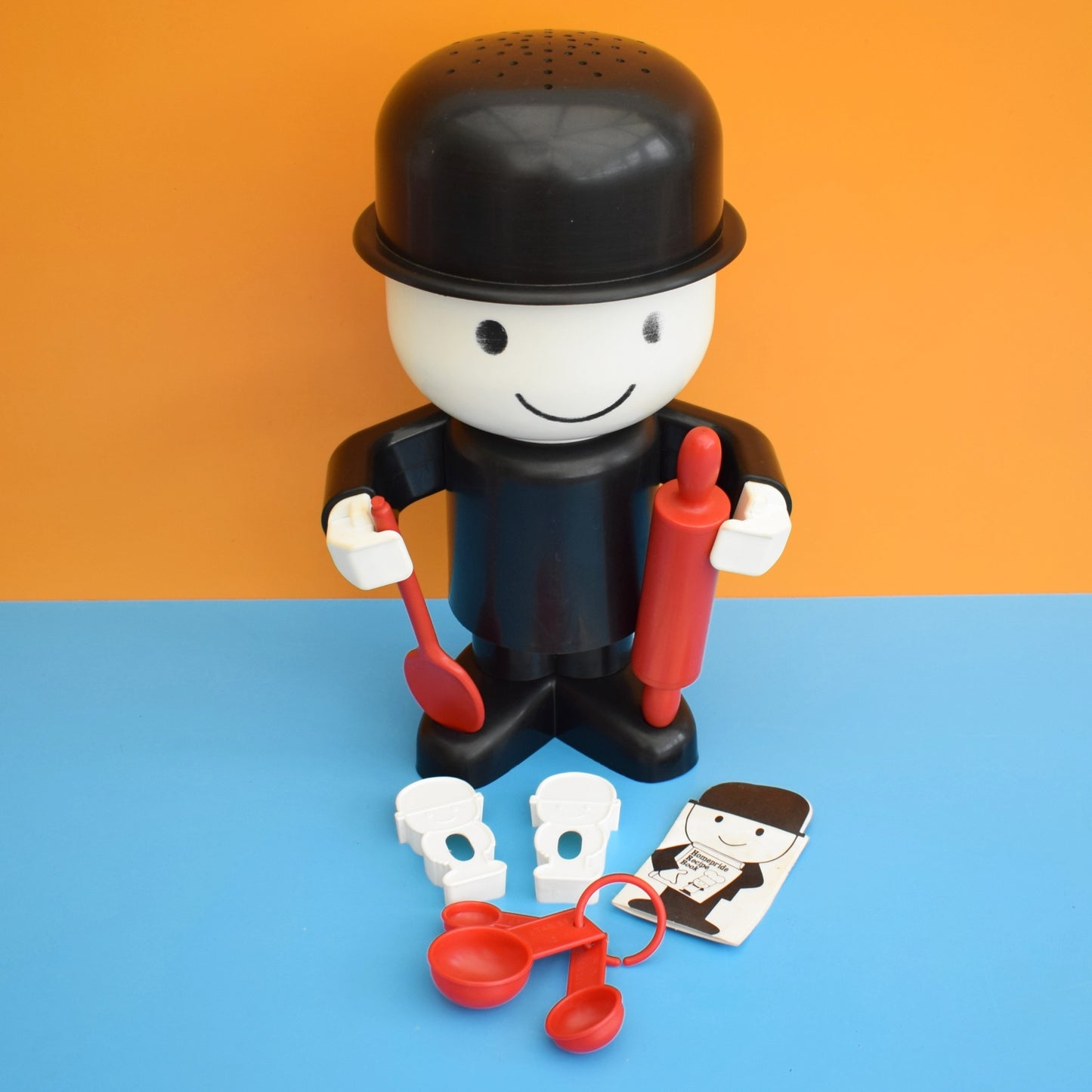Vintage 1970s Plastic Spillers Fred Figure / Baking Set & Paperwork