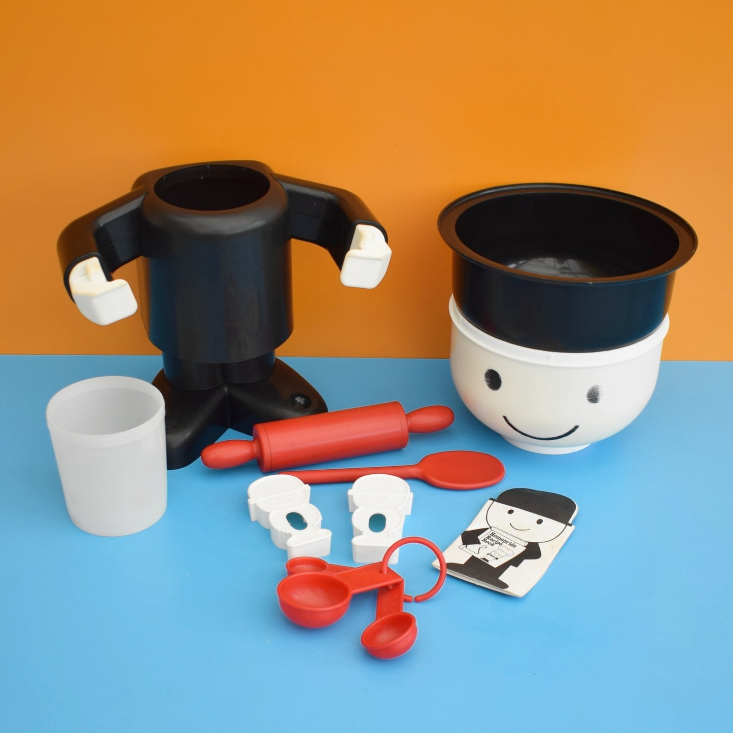 Vintage 1970s Plastic Spillers Fred Figure / Baking Set & Paperwork