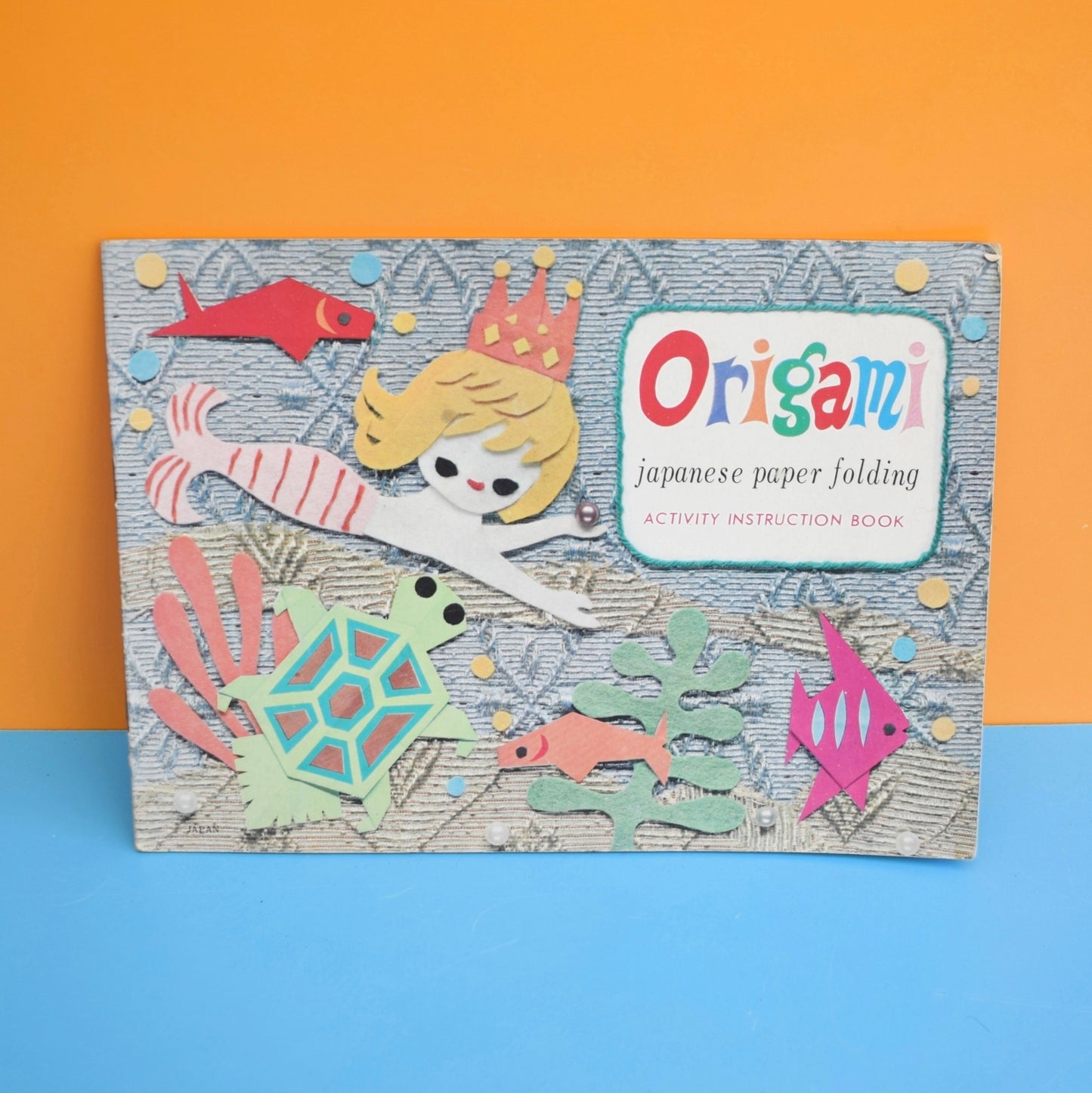 Vintage 1960s Arty Bits- Scrap Books/ Crayons / Origami Paper Folding