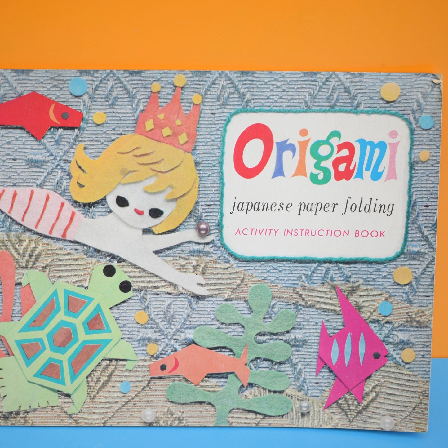 Vintage 1960s Arty Bits- Scrap Books/ Crayons / Origami Paper Folding