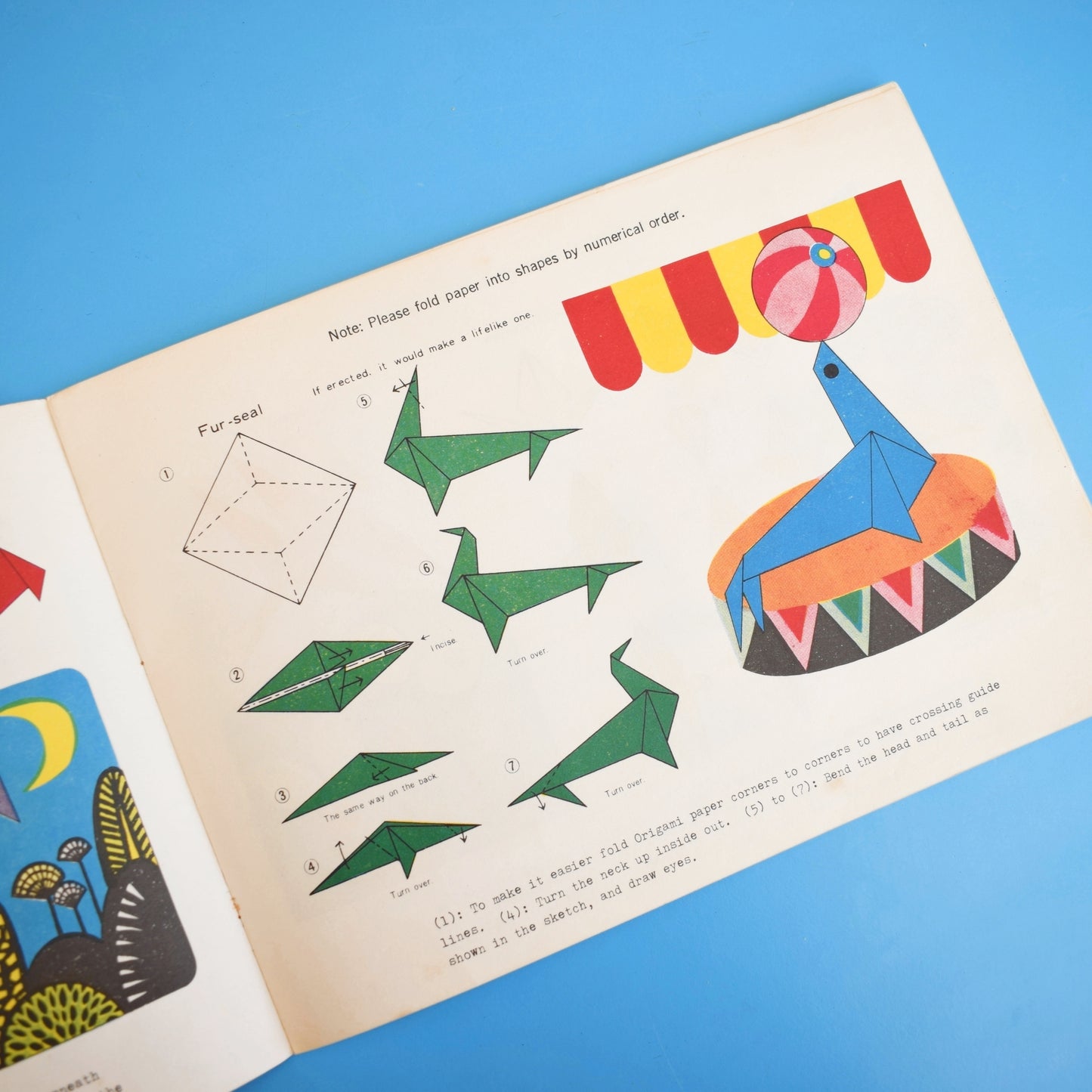 Vintage 1960s Arty Bits- Scrap Books/ Crayons / Origami Paper Folding