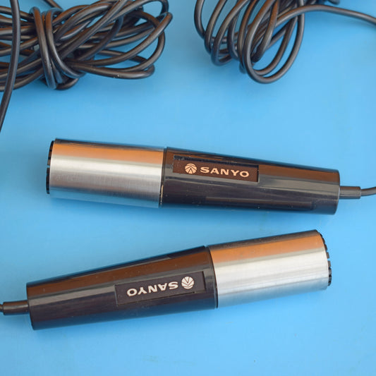 Vintage 1970s Sanyo Microphones x2