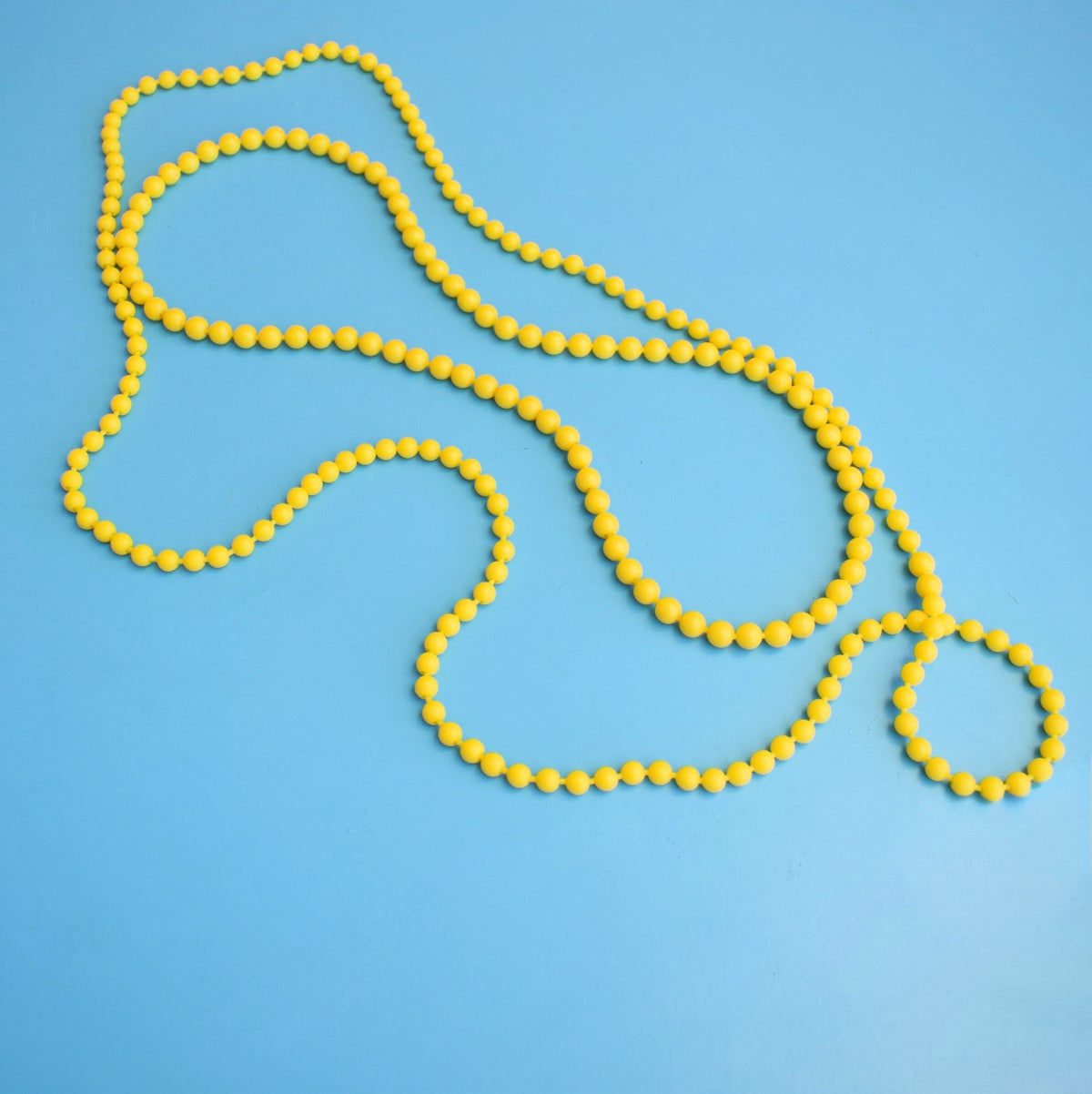 Vintage 1960s Necklaces / Pop Beads - Red, Yellow, Blue, Pink & White by Pineapple Retro