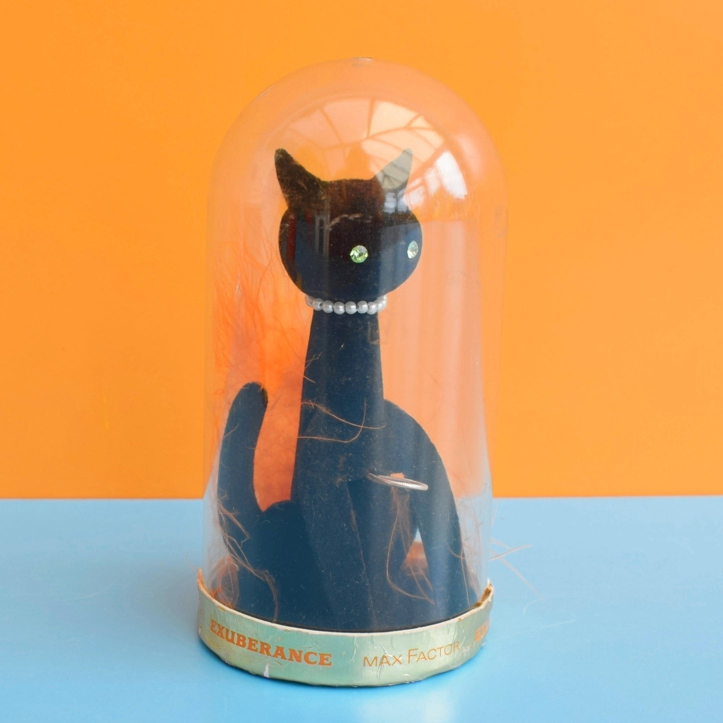 Vintage 1960s Max Factor Exuberance Black Cat / Chenille Black Cat by Pineapple Retro