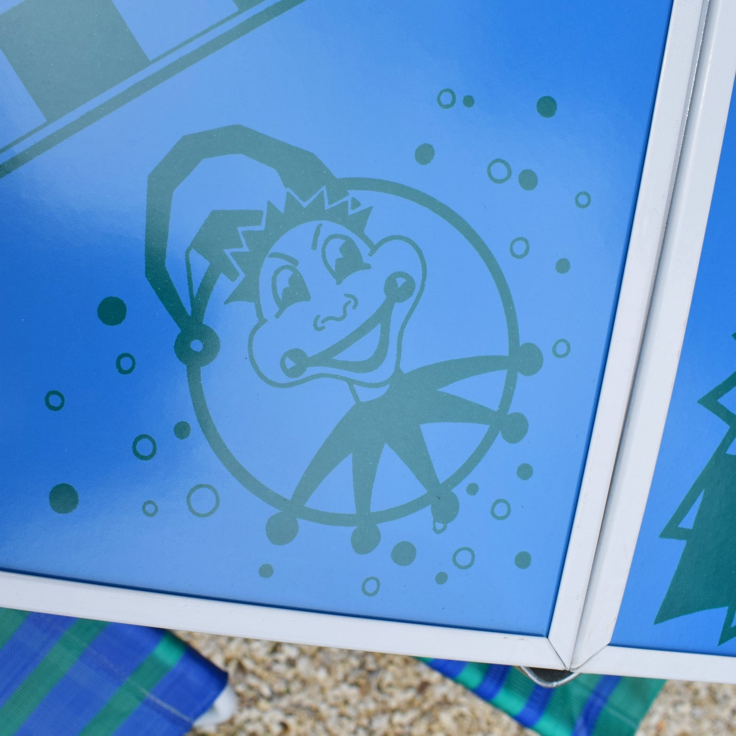 Vintage 1970s Folding Picnic / Games Table & Stools - Boxed