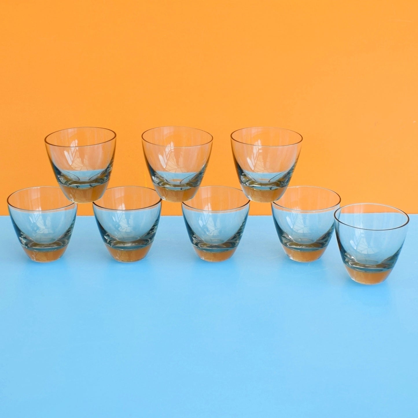 Vintage 1950s Canada Glasses - Per Lutken - Holmegaard Smoked Glass