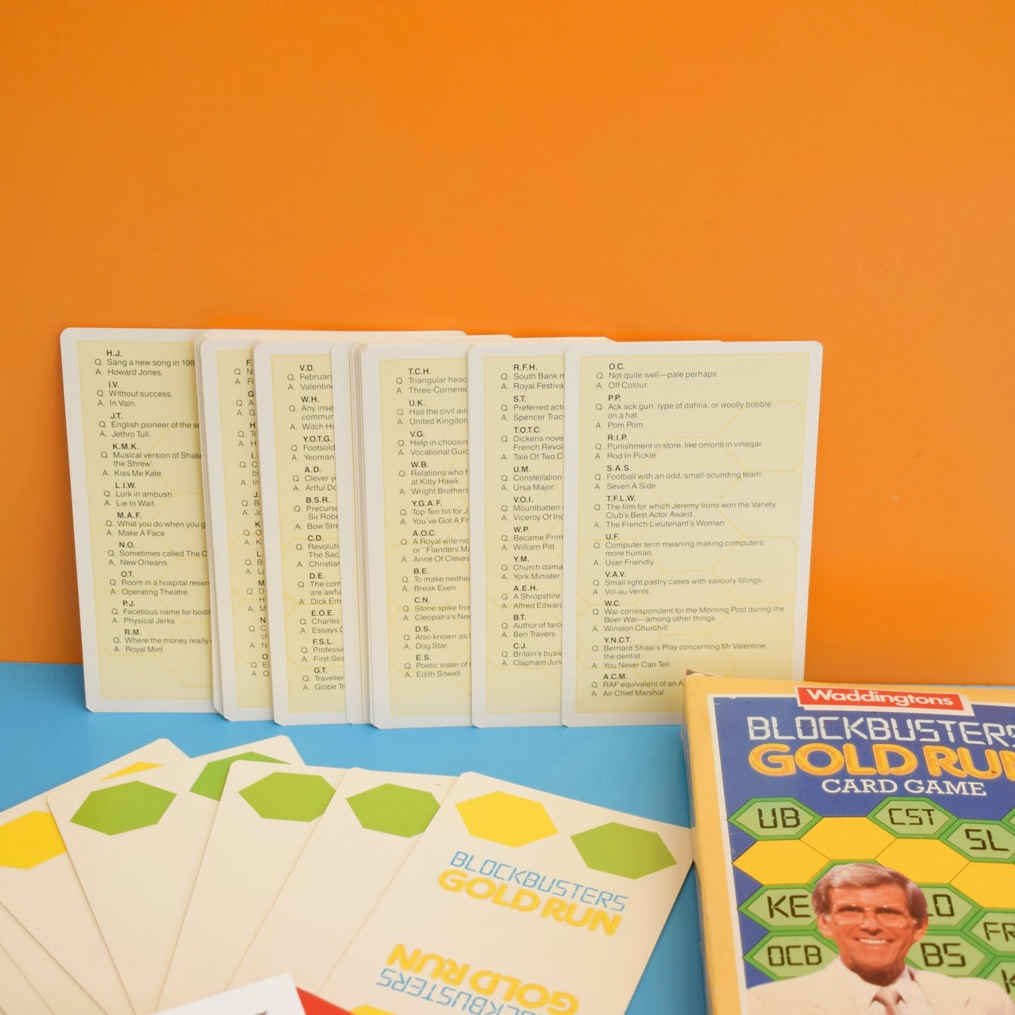 Vintage 1980s Board Card Game - Blockbusters- Complete