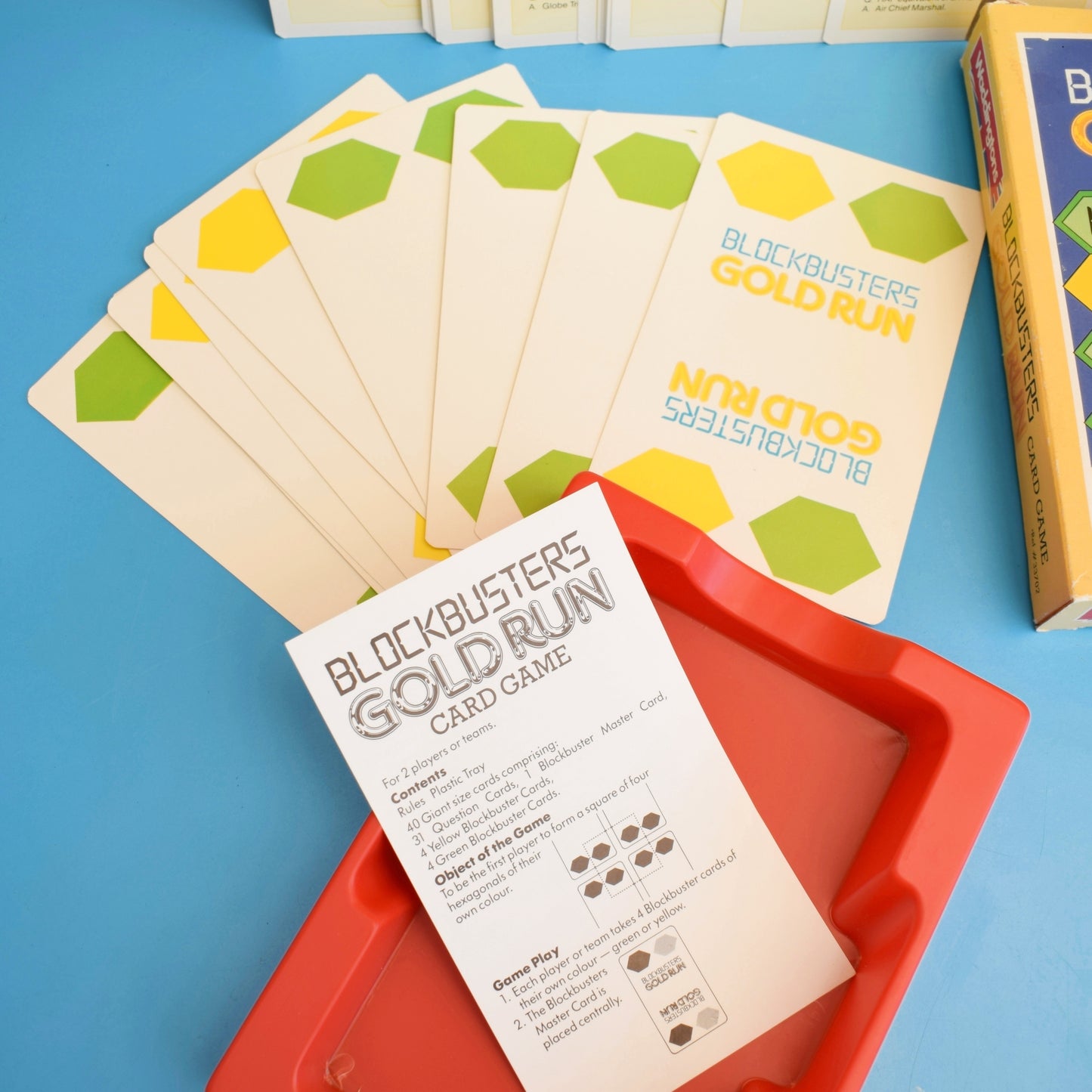 Vintage 1980s Board Card Game - Blockbusters- Complete