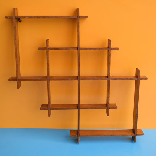 Vintage 1960s Gaybox Wooden Small Shelving Unit