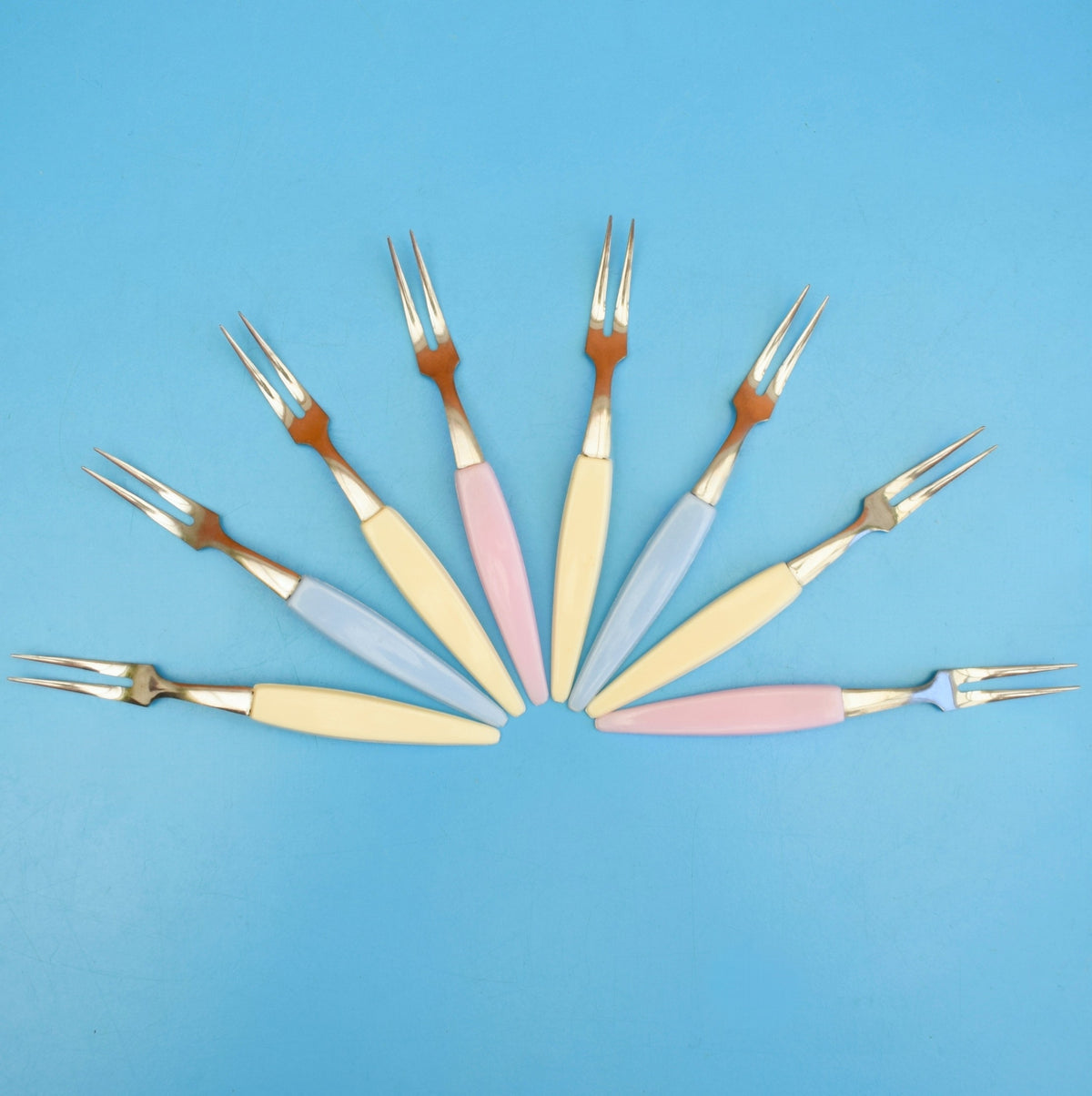 Vintage 1960s Little Pickle Forks- Pastels - 2 Options by Pineapple Retro