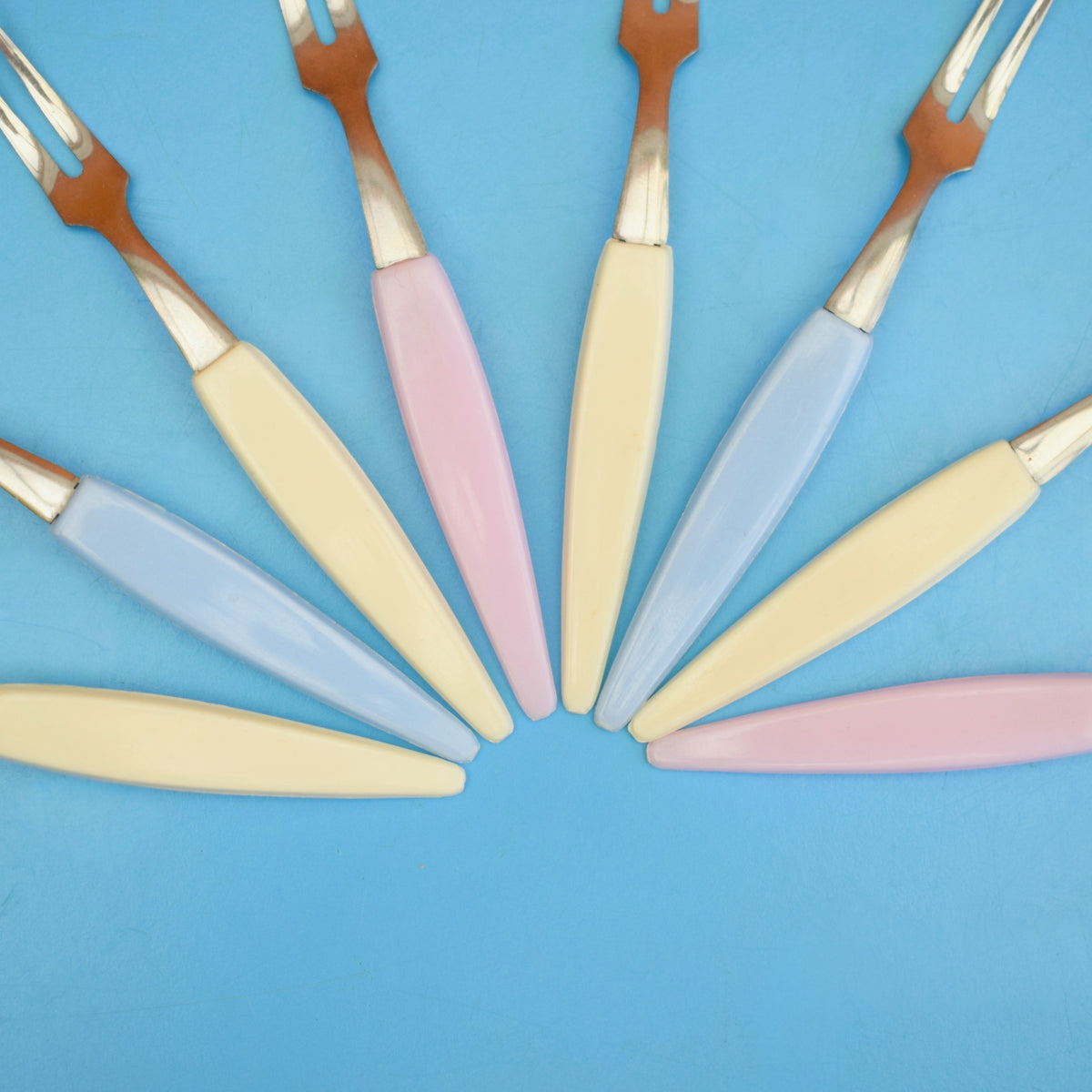 Vintage 1960s Little Pickle Forks- Pastels - 2 Options by Pineapple Retro