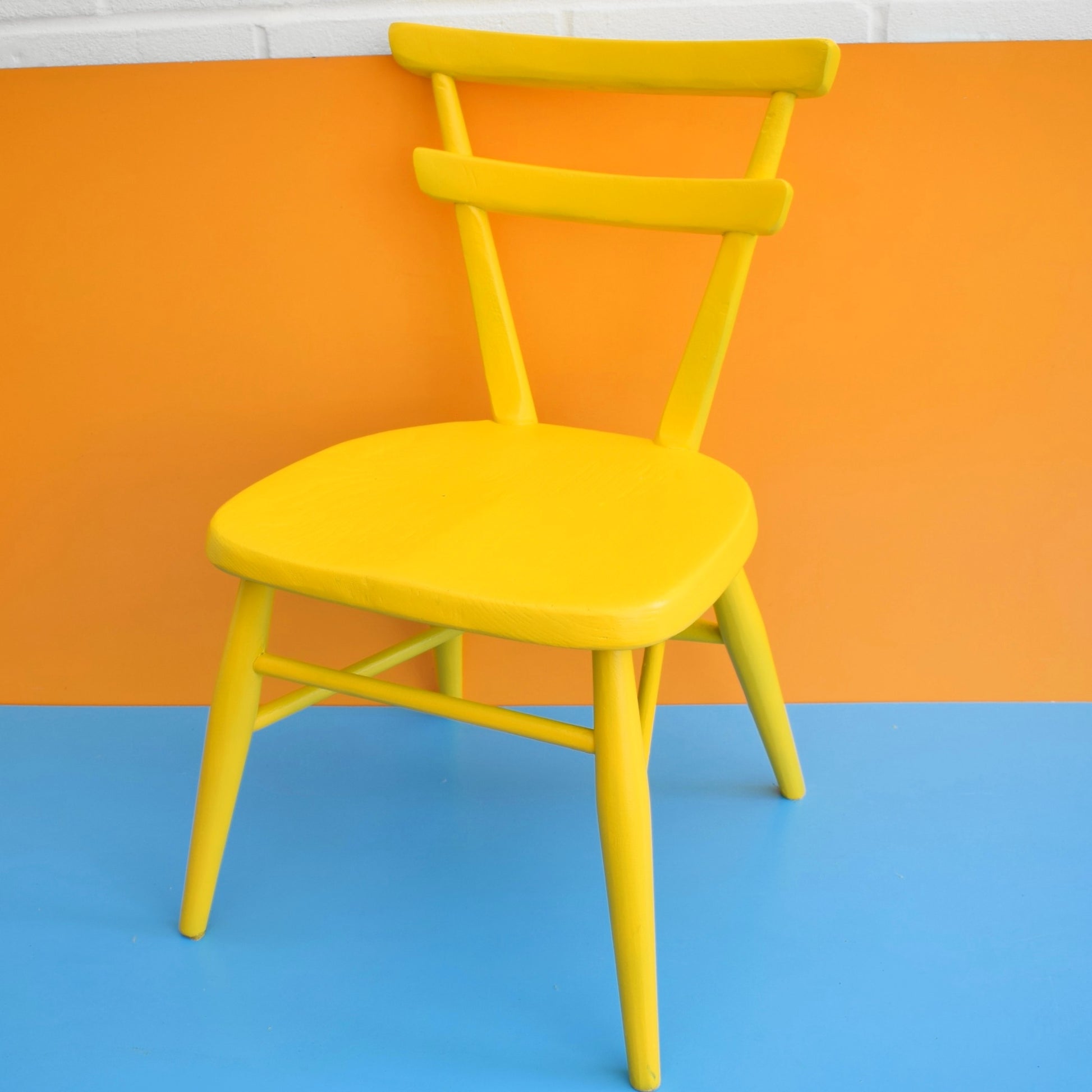 Vintage 1960s Ercol Stacking Childs Chair - Yellow by Pineapple Retro