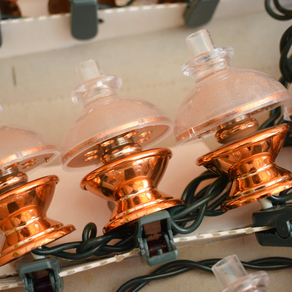 Vintage 1990s Indoor Copperfields Oil Lamp Style String Lights - Noma by Pineapple Retro