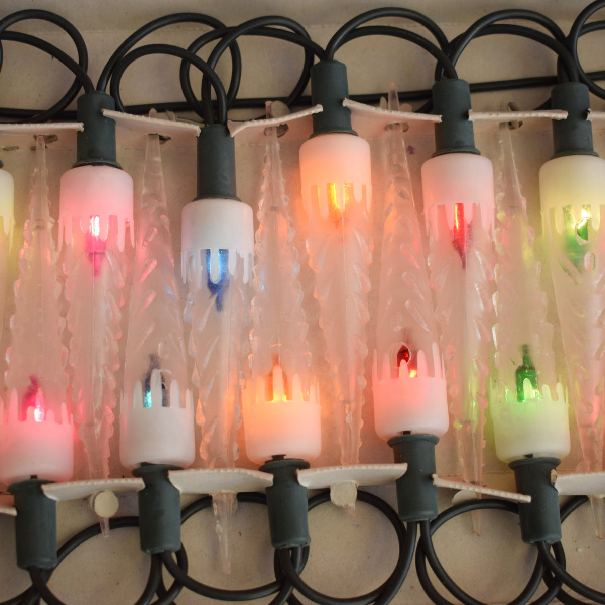 Vintage 1980s Christmas Lights - Icicles - Boxed by Pineapple Retro