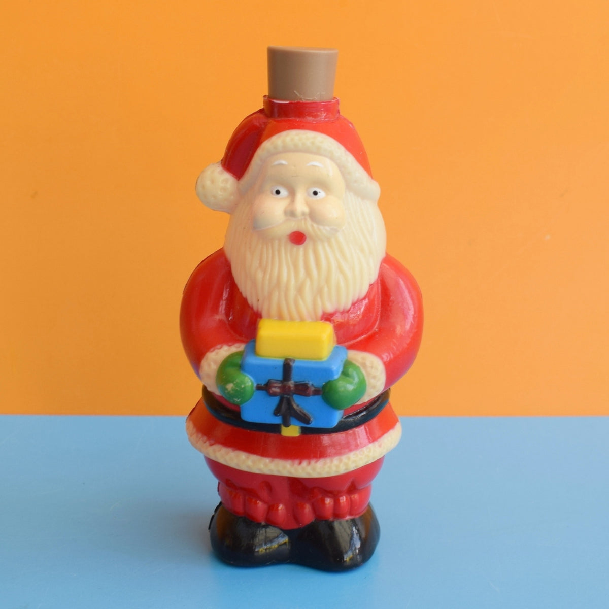 Vintage 1980s Little Christmas Santa & Snowman Lights by Pineapple Retro