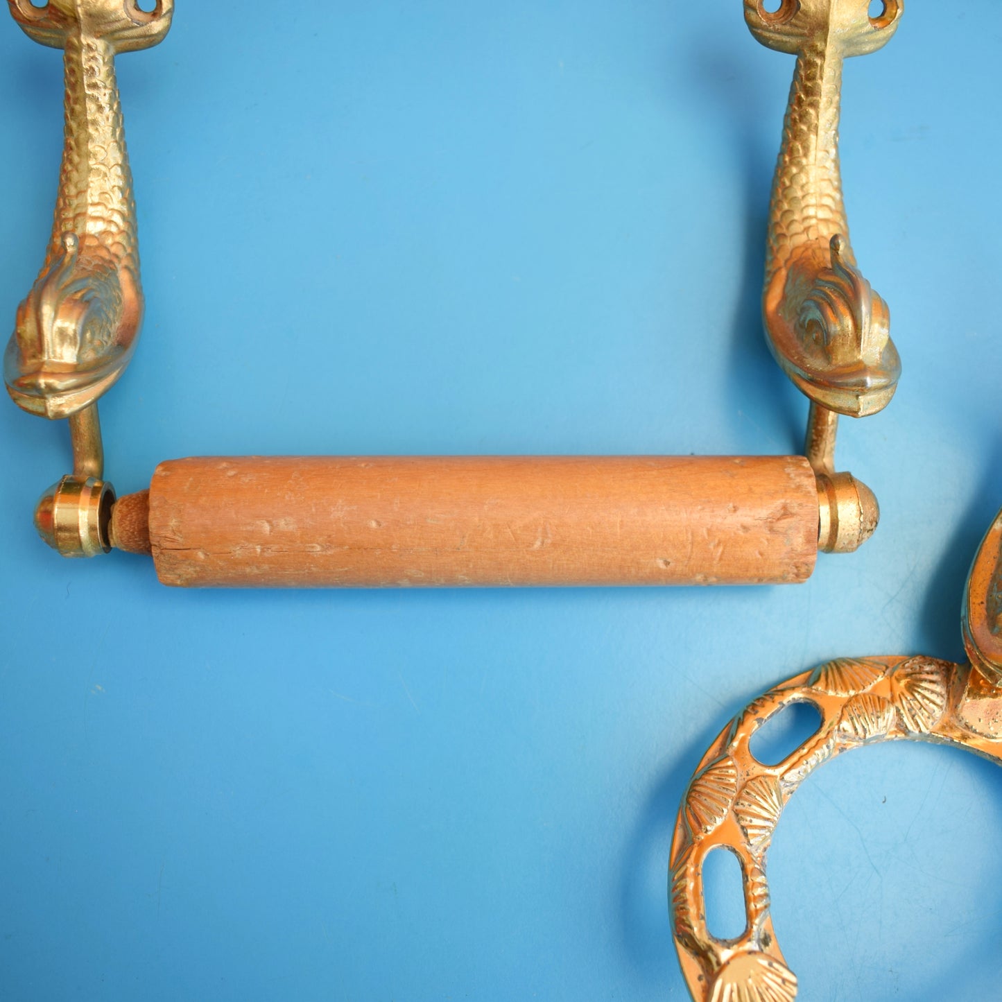 Vintage 1970s Lan Bar Gold Dolphin Bathroom Accessories- Individually Priced