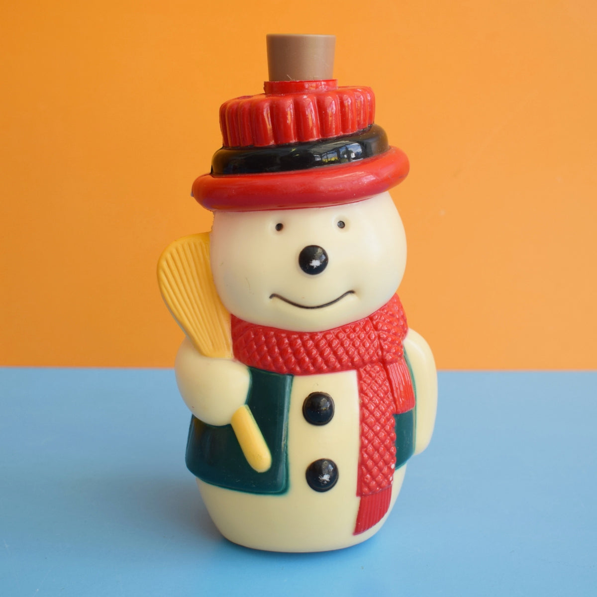 Vintage 1980s Little Christmas Santa & Snowman Lights by Pineapple Retro