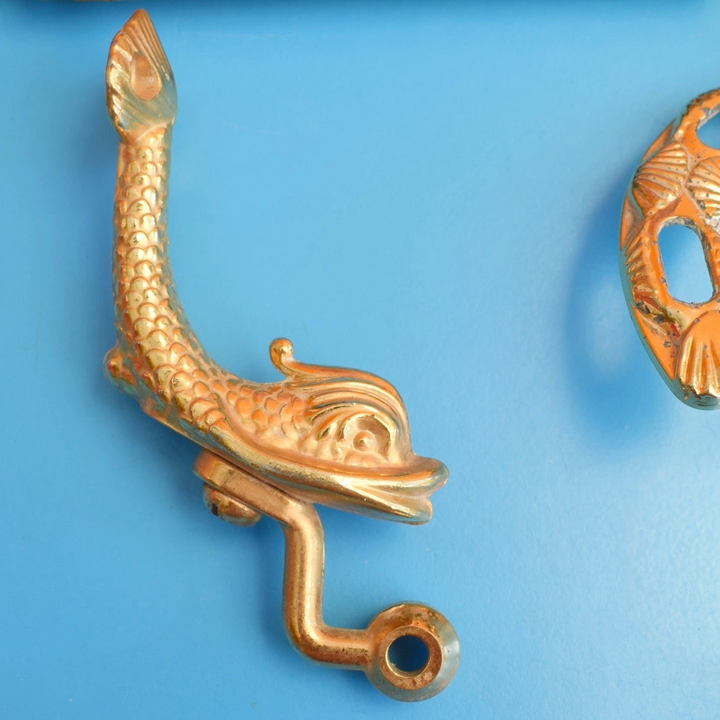 Vintage 1970s Lan Bar Gold Dolphin Bathroom Accessories- Individually Priced