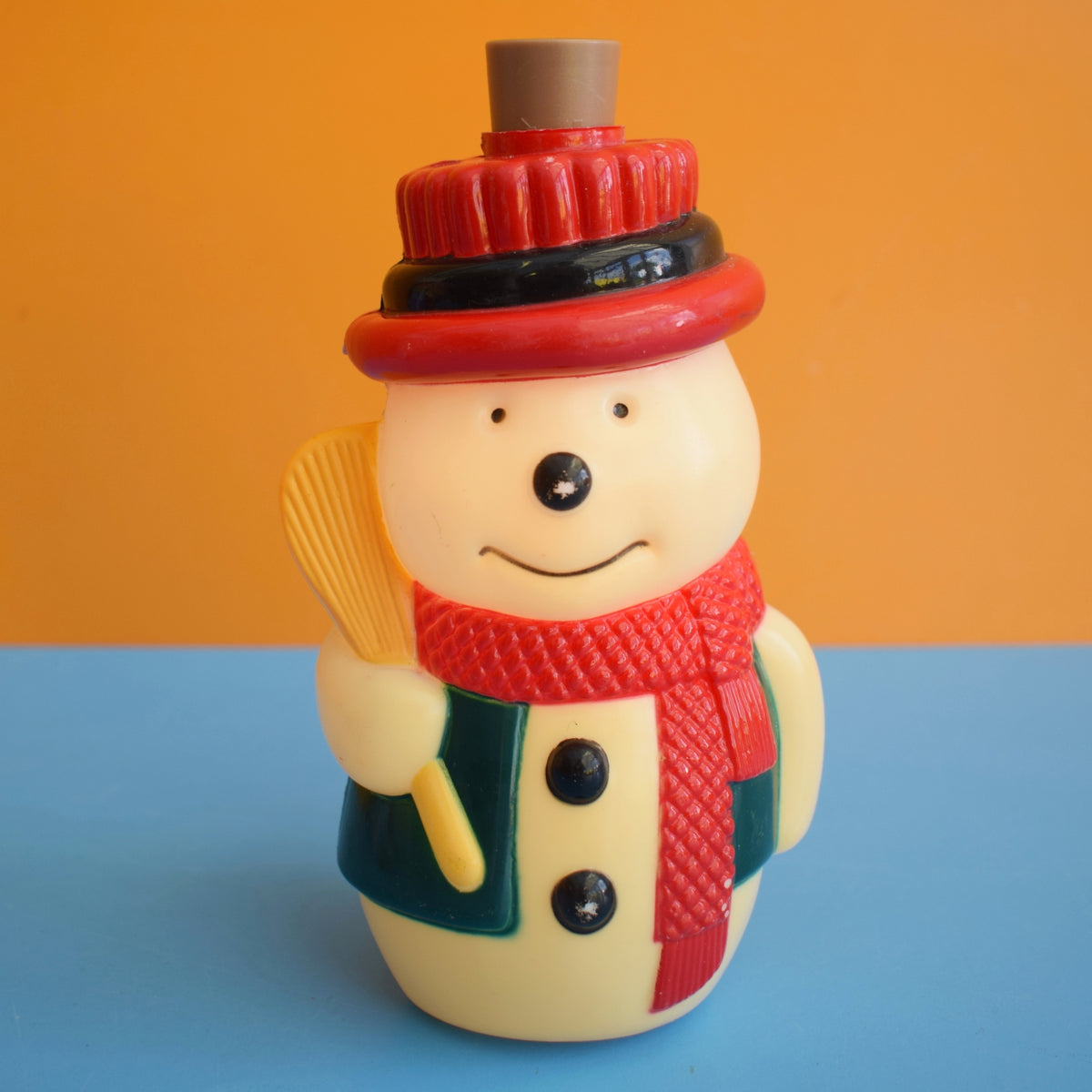 Vintage 1980s Little Christmas Santa & Snowman Lights by Pineapple Retro